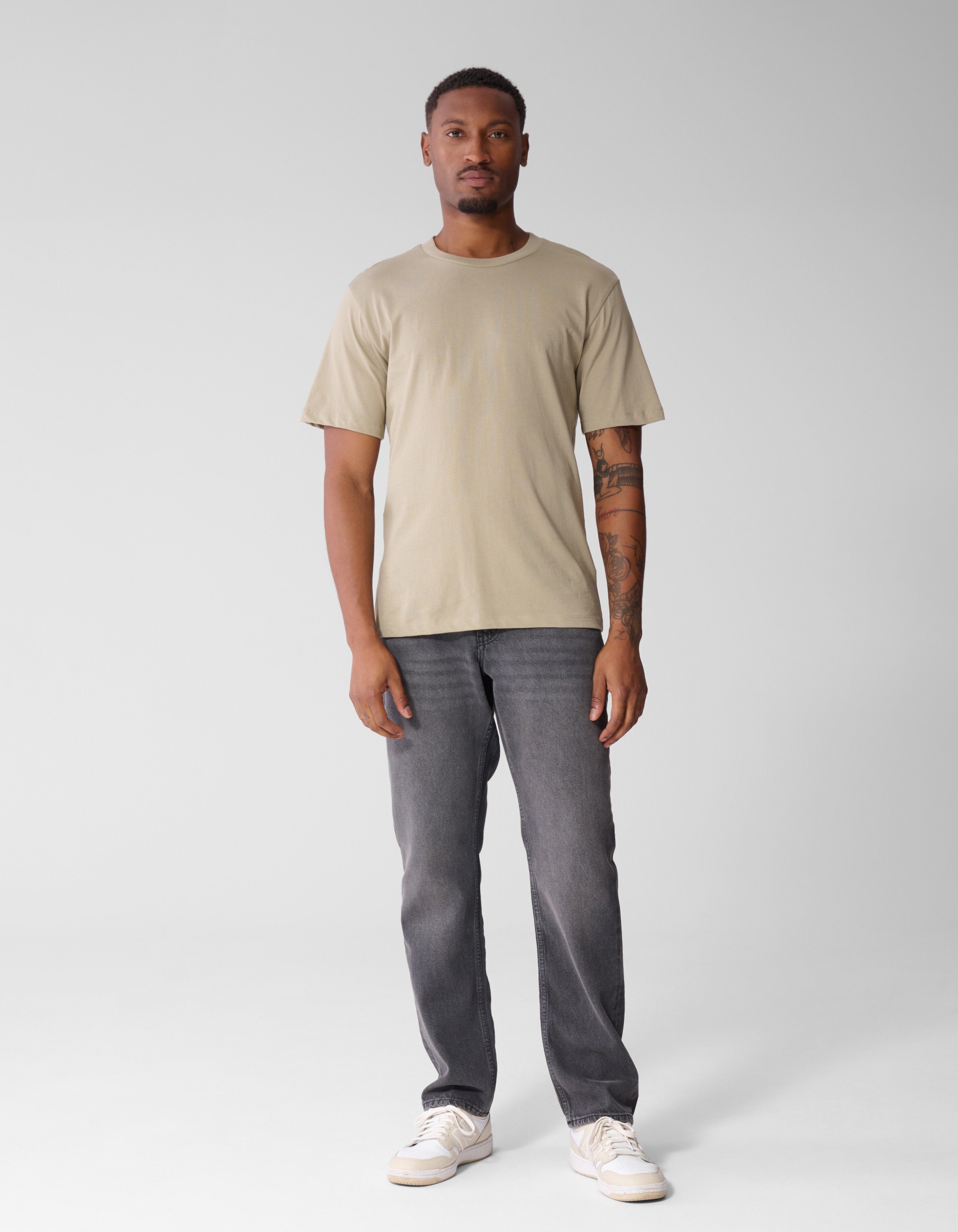 Scratched Artwork T-shirt Lichtgroen SHOEBY MEN