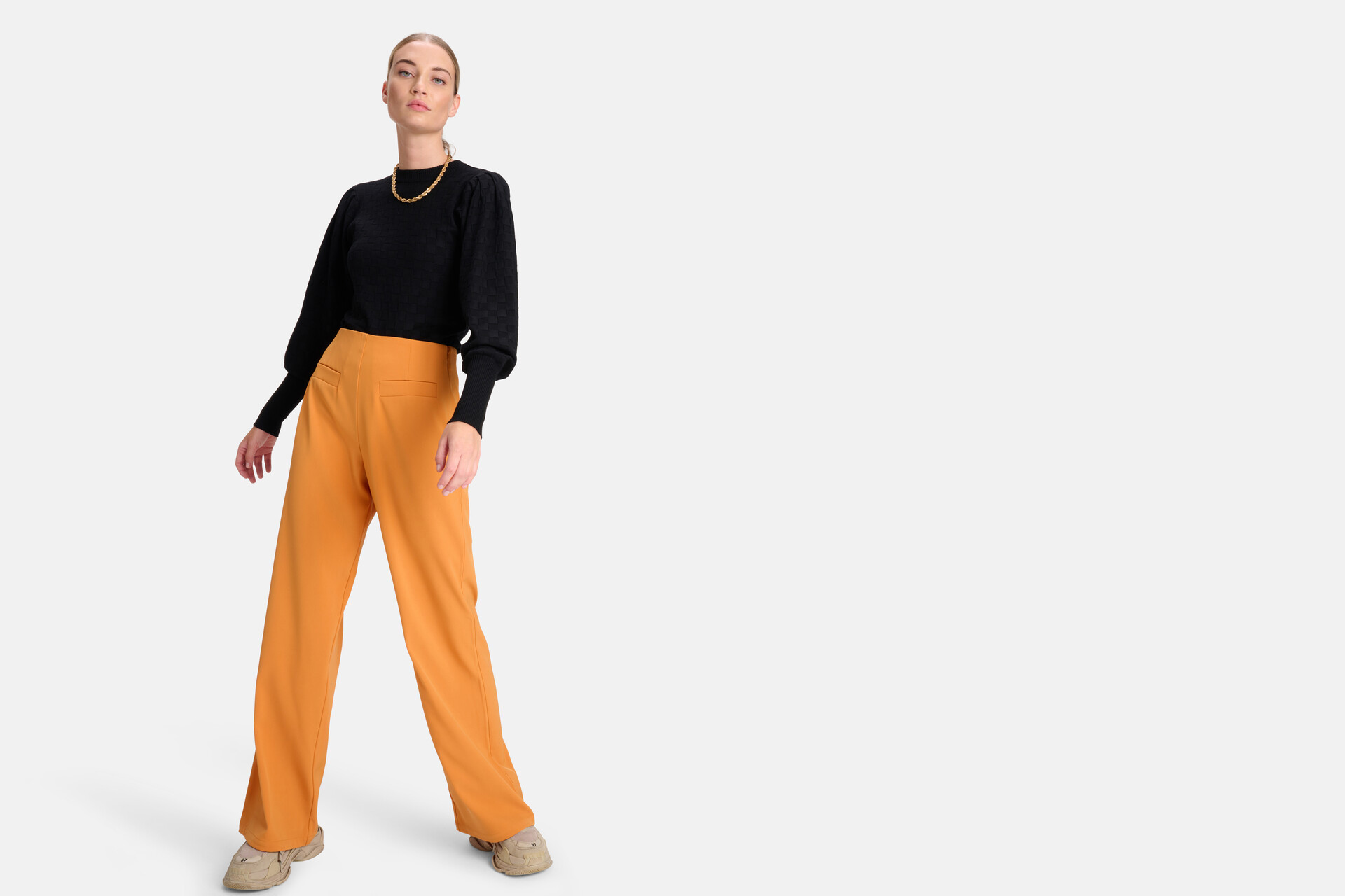 Wide Leg Pantalon Oranje SHOEBY WOMEN