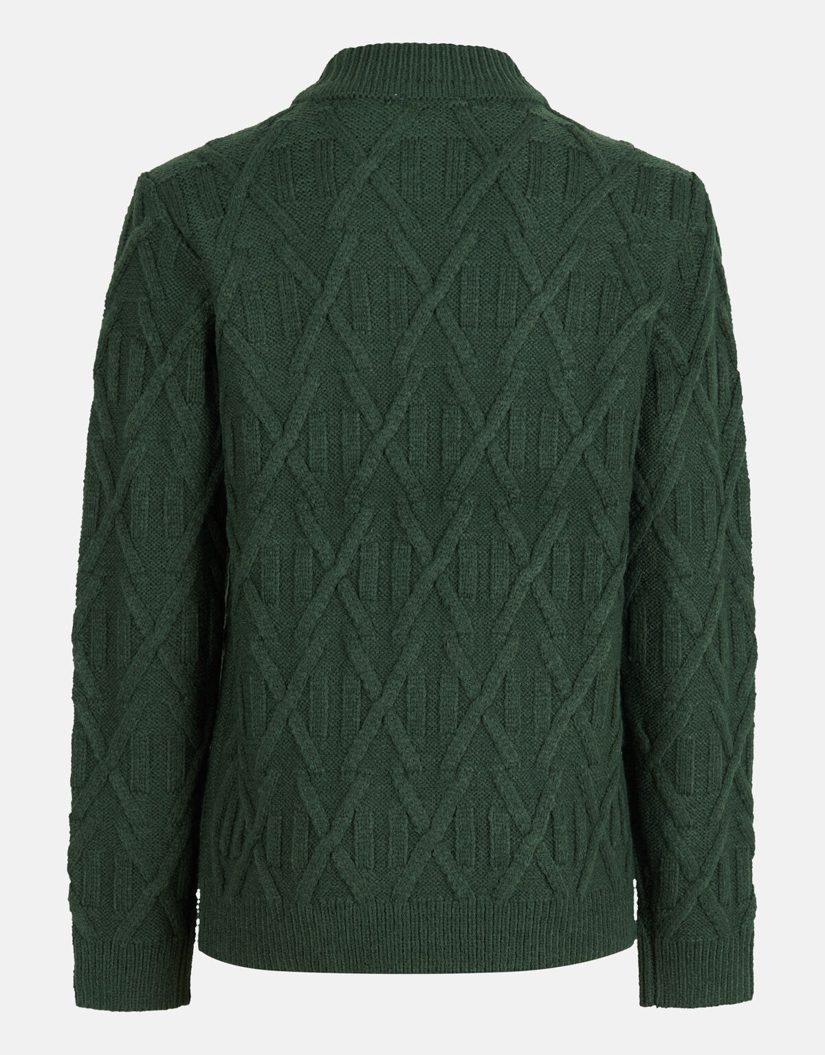 Grafische Kabeltrui Donkergroen SHOEBY BOYS