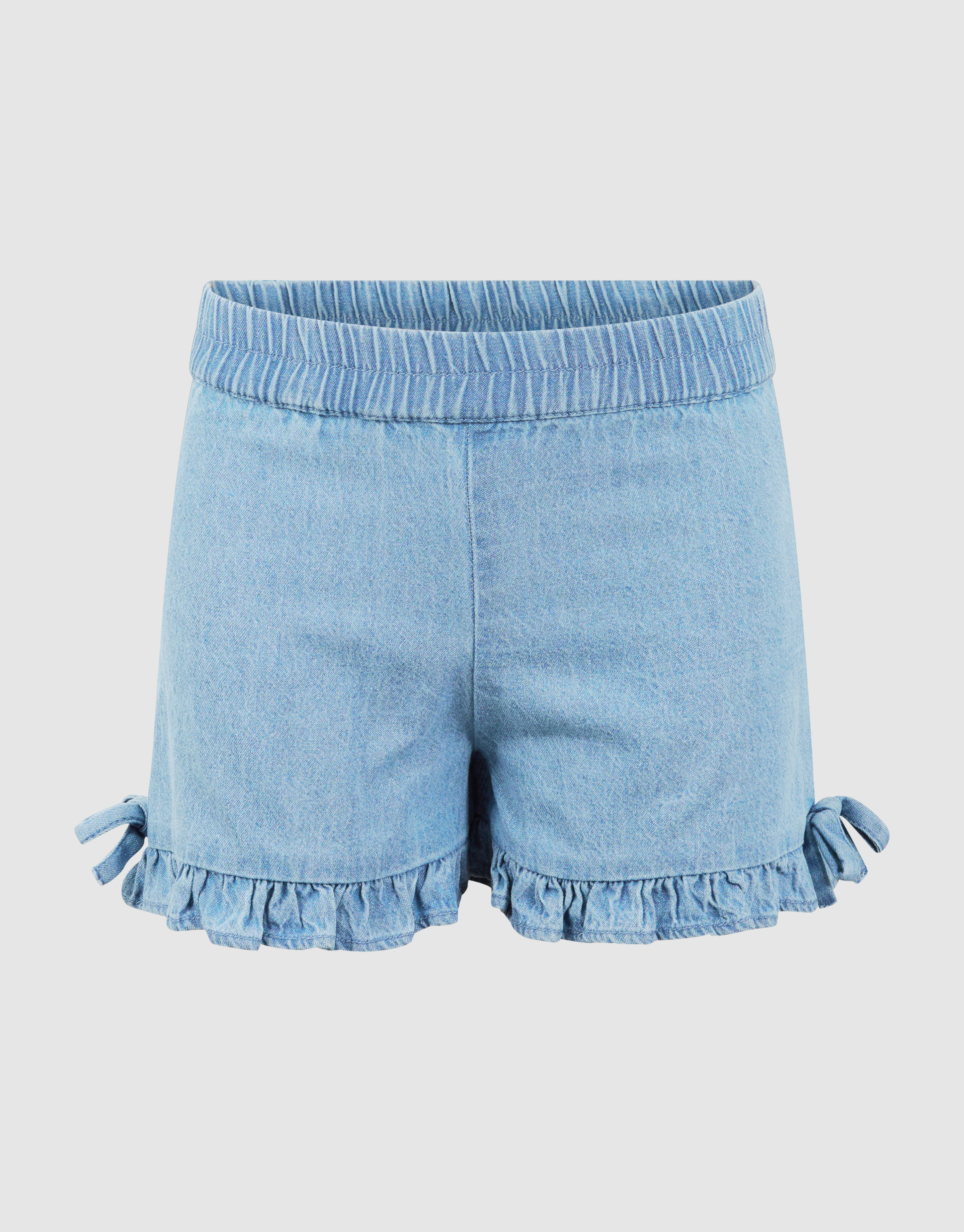 Ruffle Denim Short Blauw SHOEBY GIRLS