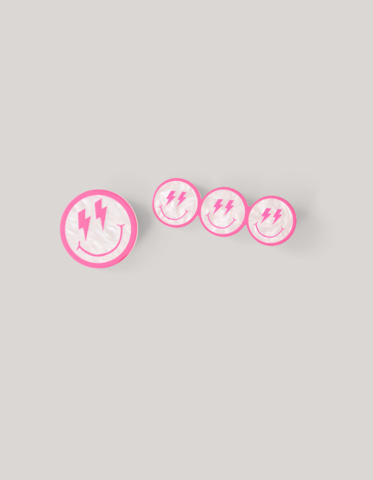 Smile Haarklemmen Roze SHOEBY ACCESSOIRES