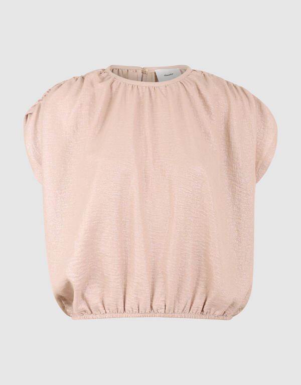 Glitter Cropped Twist Top Zand SHOEBY WOMEN
