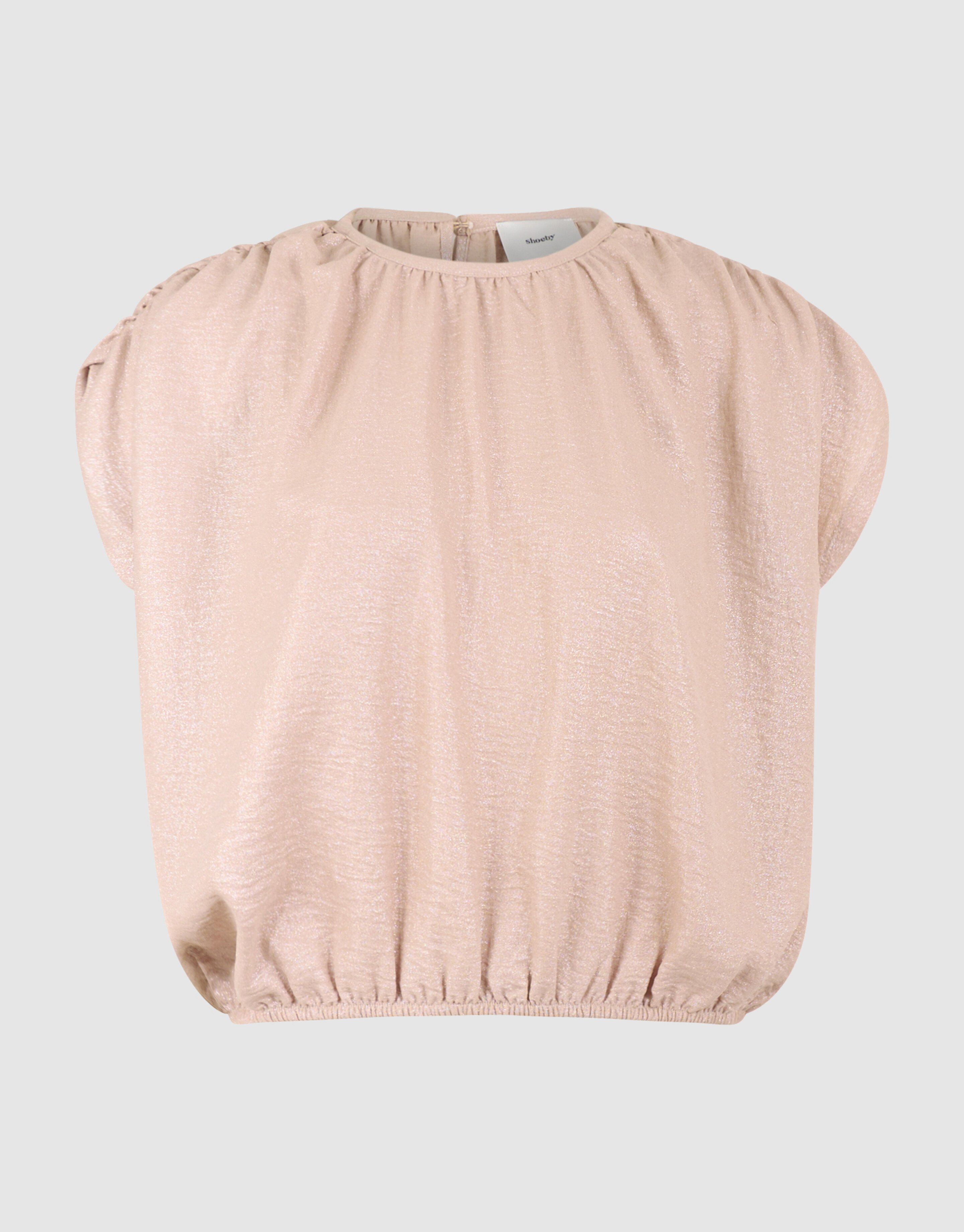 Glitter Cropped Twist Top Zand SHOEBY WOMEN