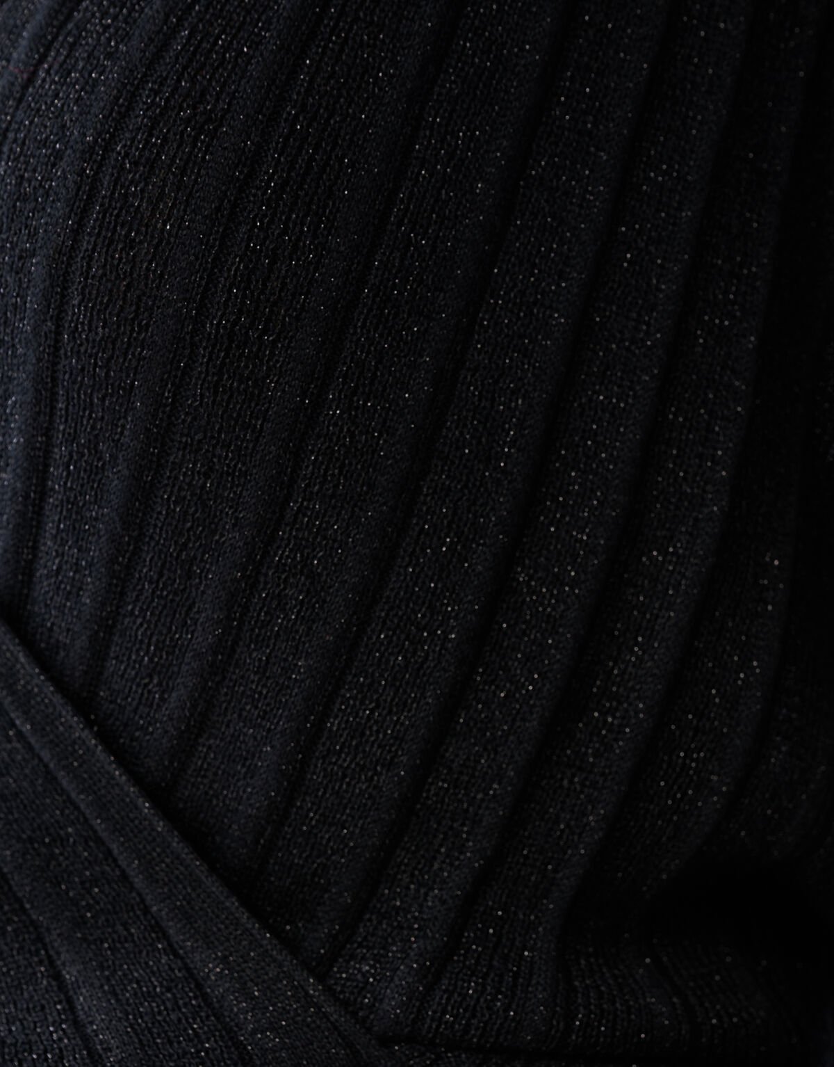 Glitter Overslag Trui Zwart SHOEBY WOMEN