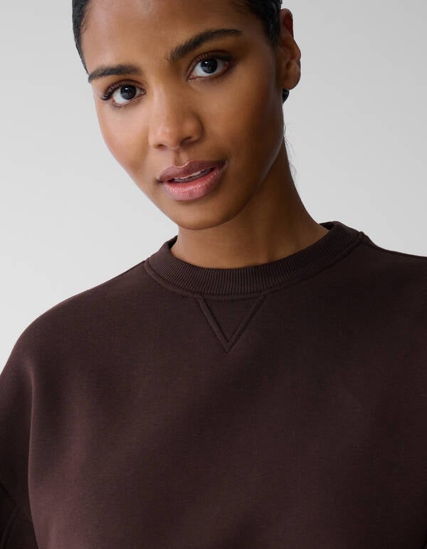 Big Sleeve Sweater Donkerbruin SHOEBY WOMEN