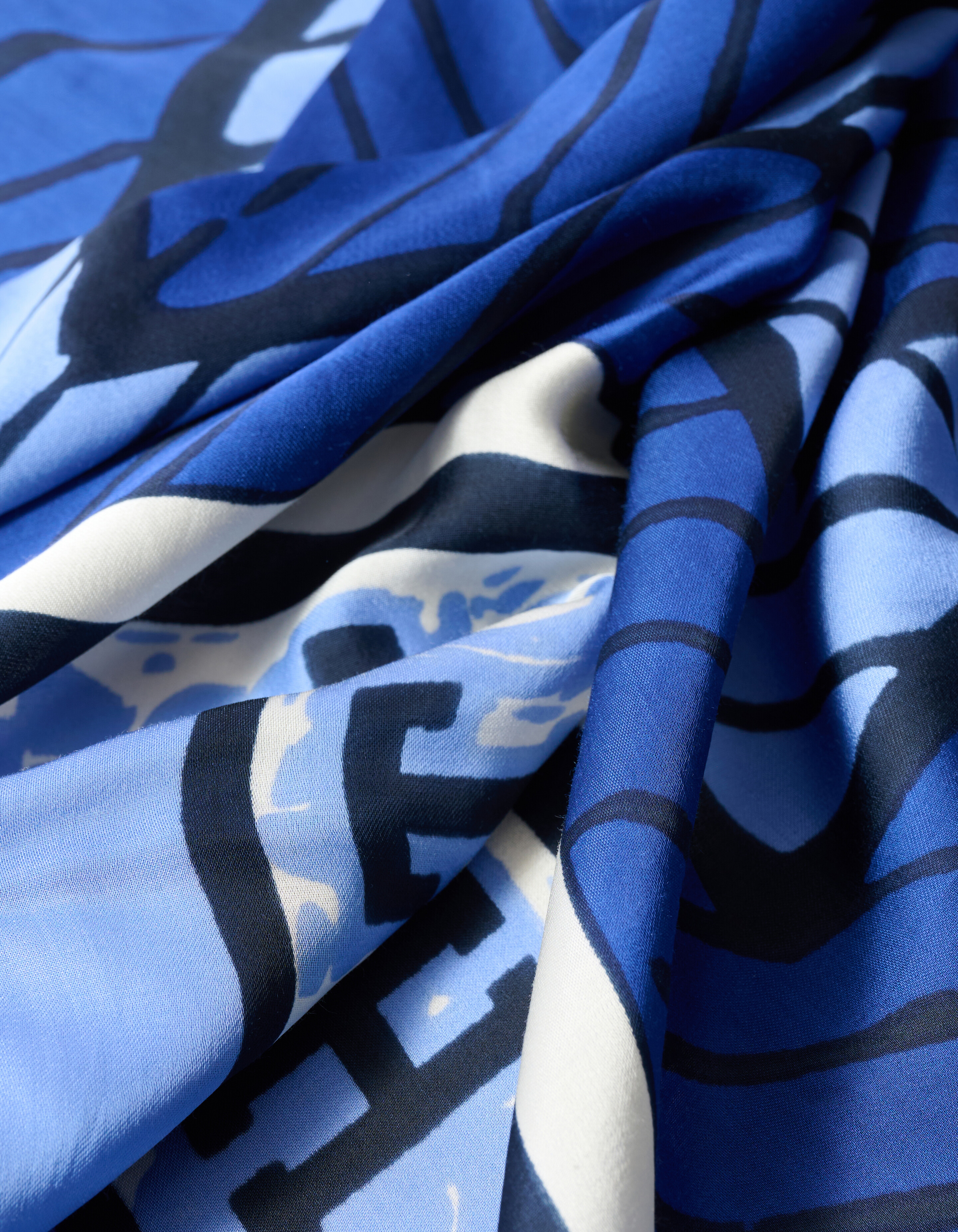 Graphic Sjaal Blauw SHOEBY ACCESSOIRES