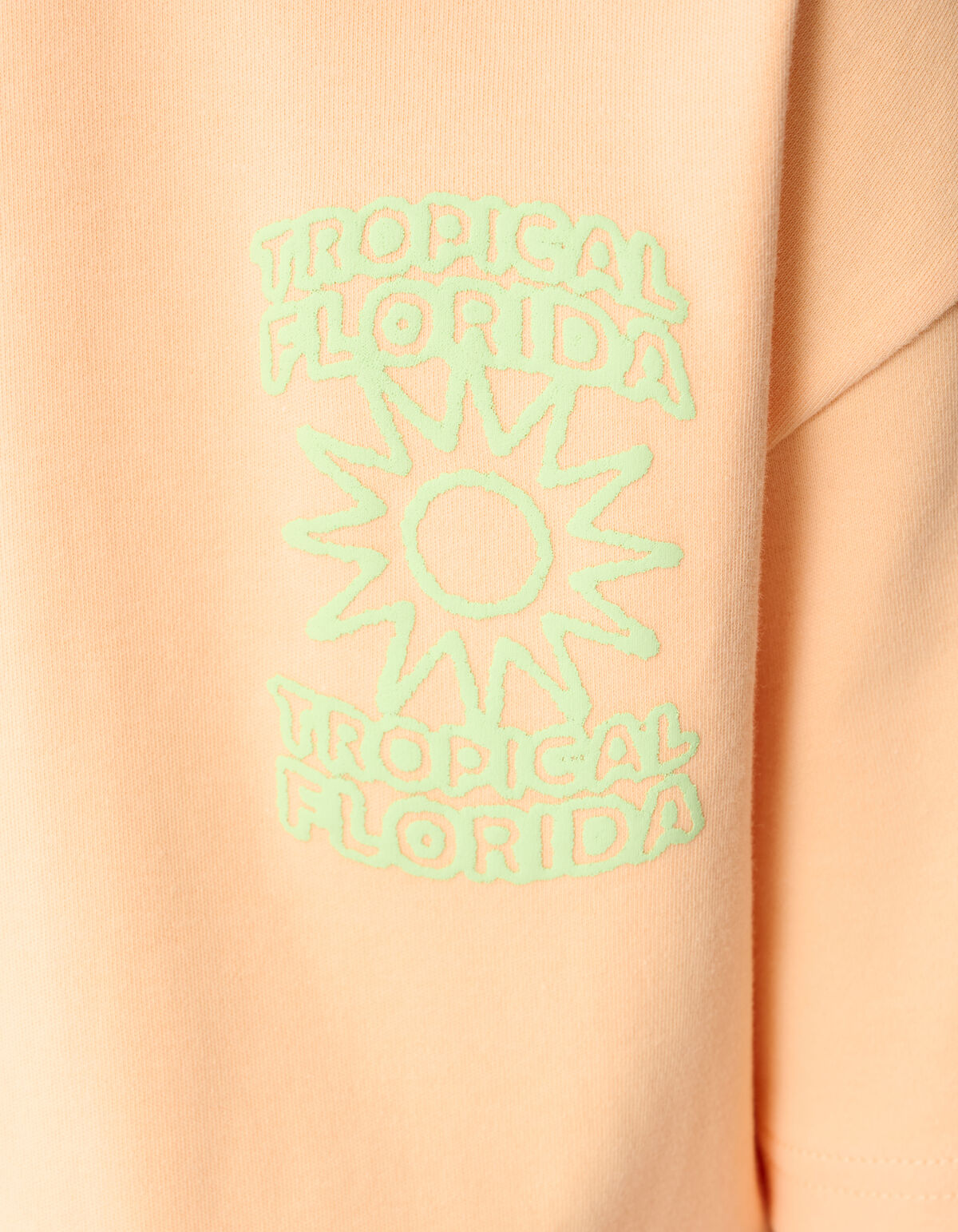 Tropical Artwork T-shirt Lichtoranje SHOEBY BOYS