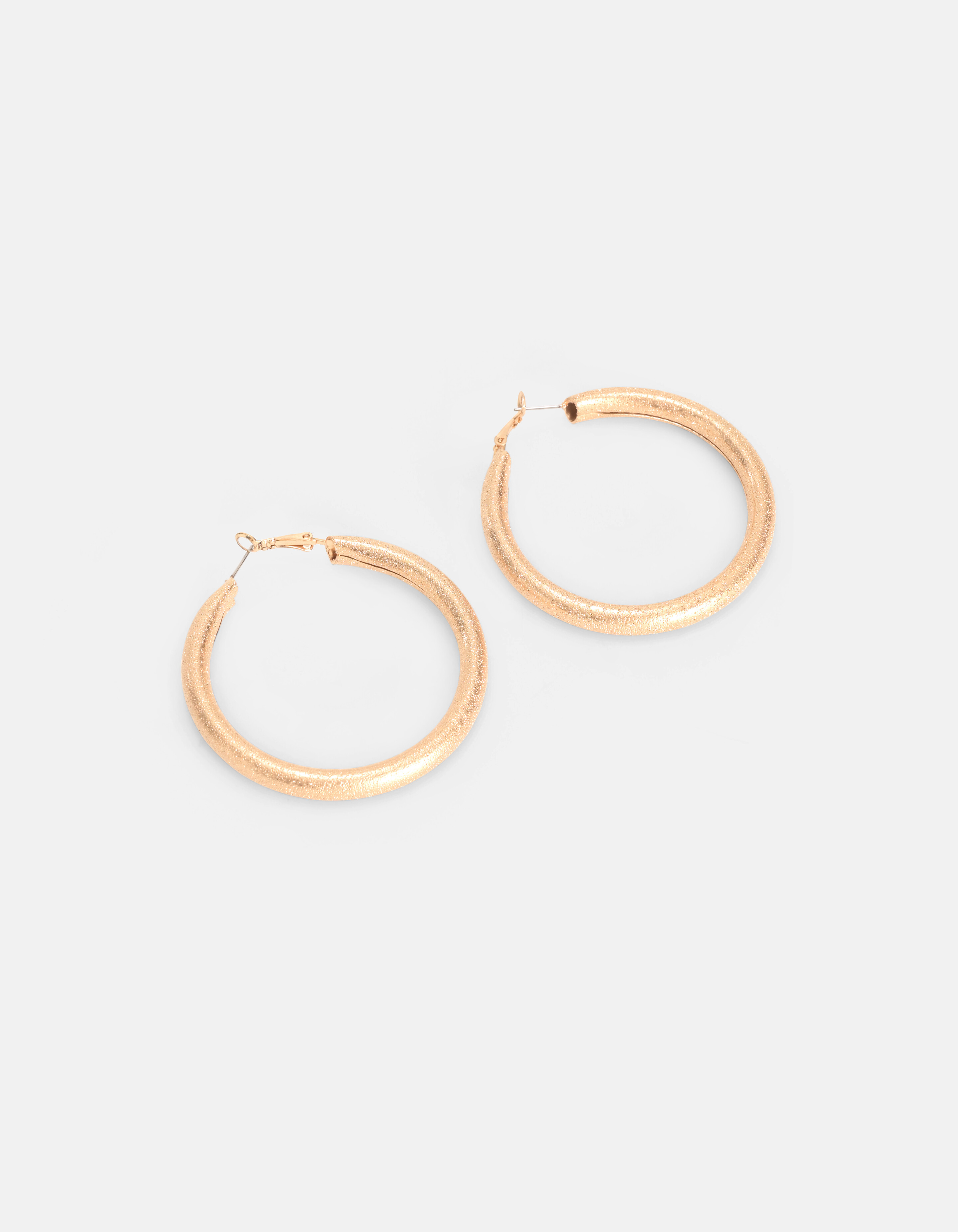 Big Brussed Hoop Oorbellen SHOEBY ACCESSOIRES