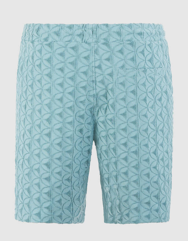 Logo Towelling Short Donkergroen SHOEBY MEN