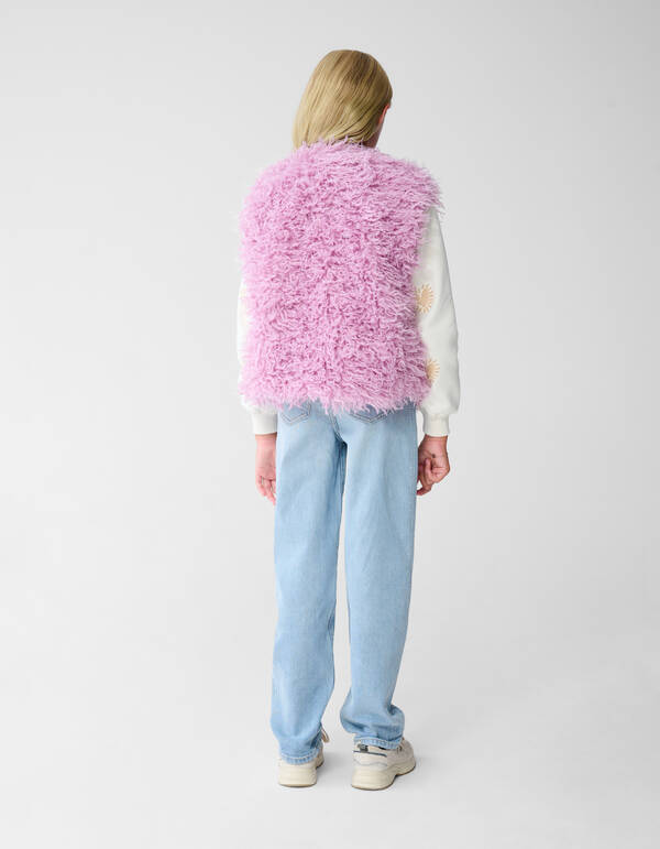 Fluffy Gilet Roze SHOEBY GIRLS