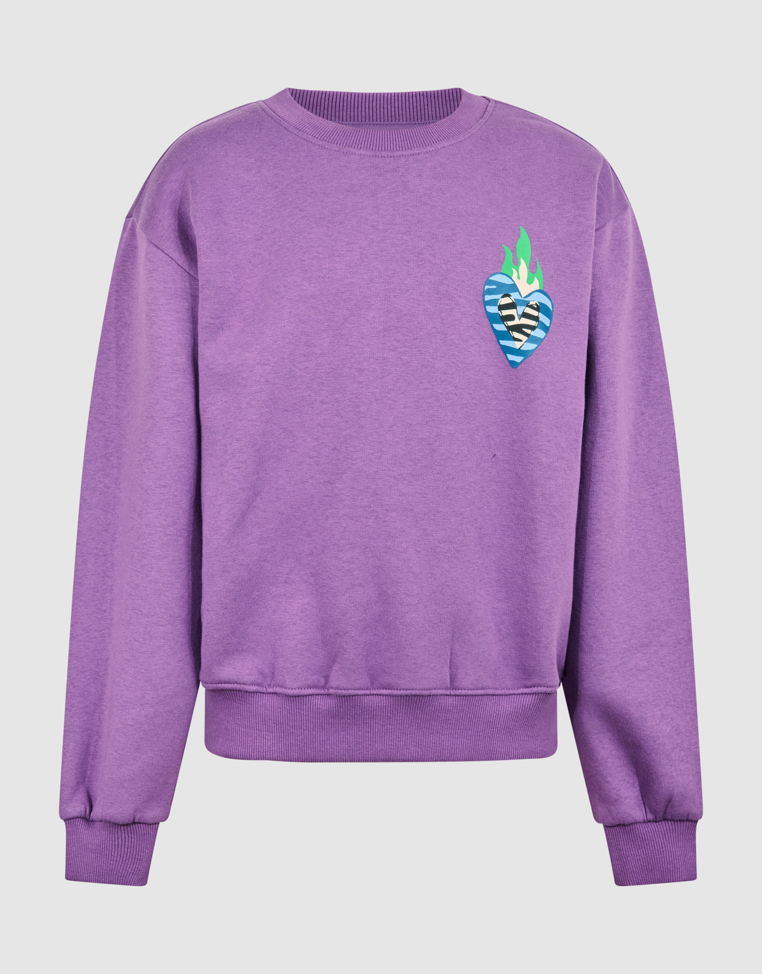 Heart Artwork Sweater Paars SHOEBY GIRLS