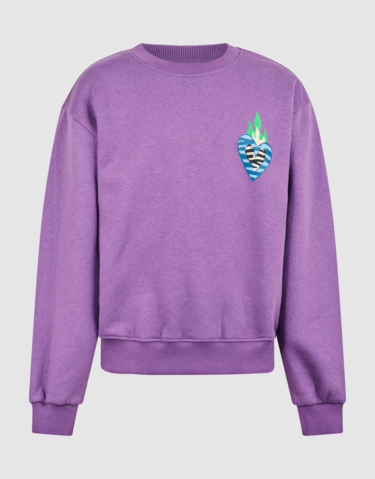 Heart Artwork Sweater Paars SHOEBY GIRLS