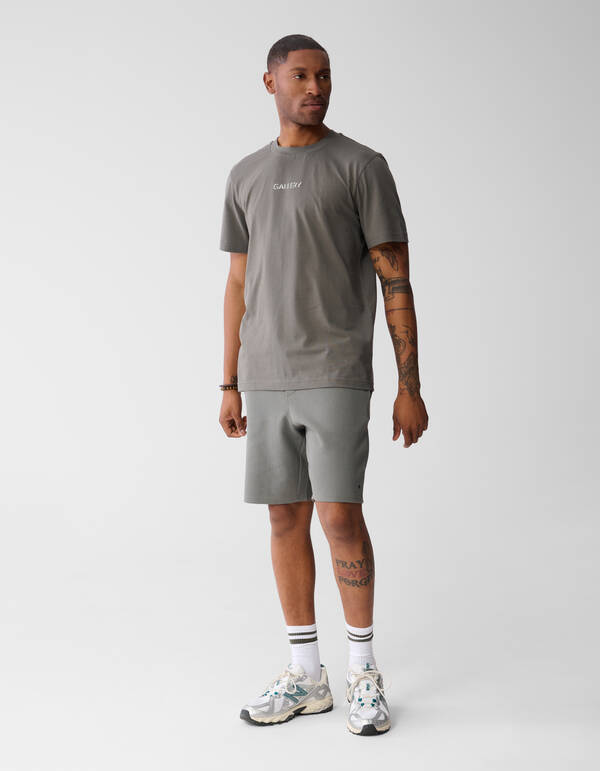 Mixed Tekst Artwork T-shirt Donkergroen SHOEBY MEN