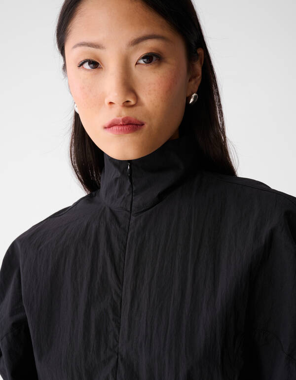 Oversized Balloon Fit Blouse Zwart SHOEBY WOMEN