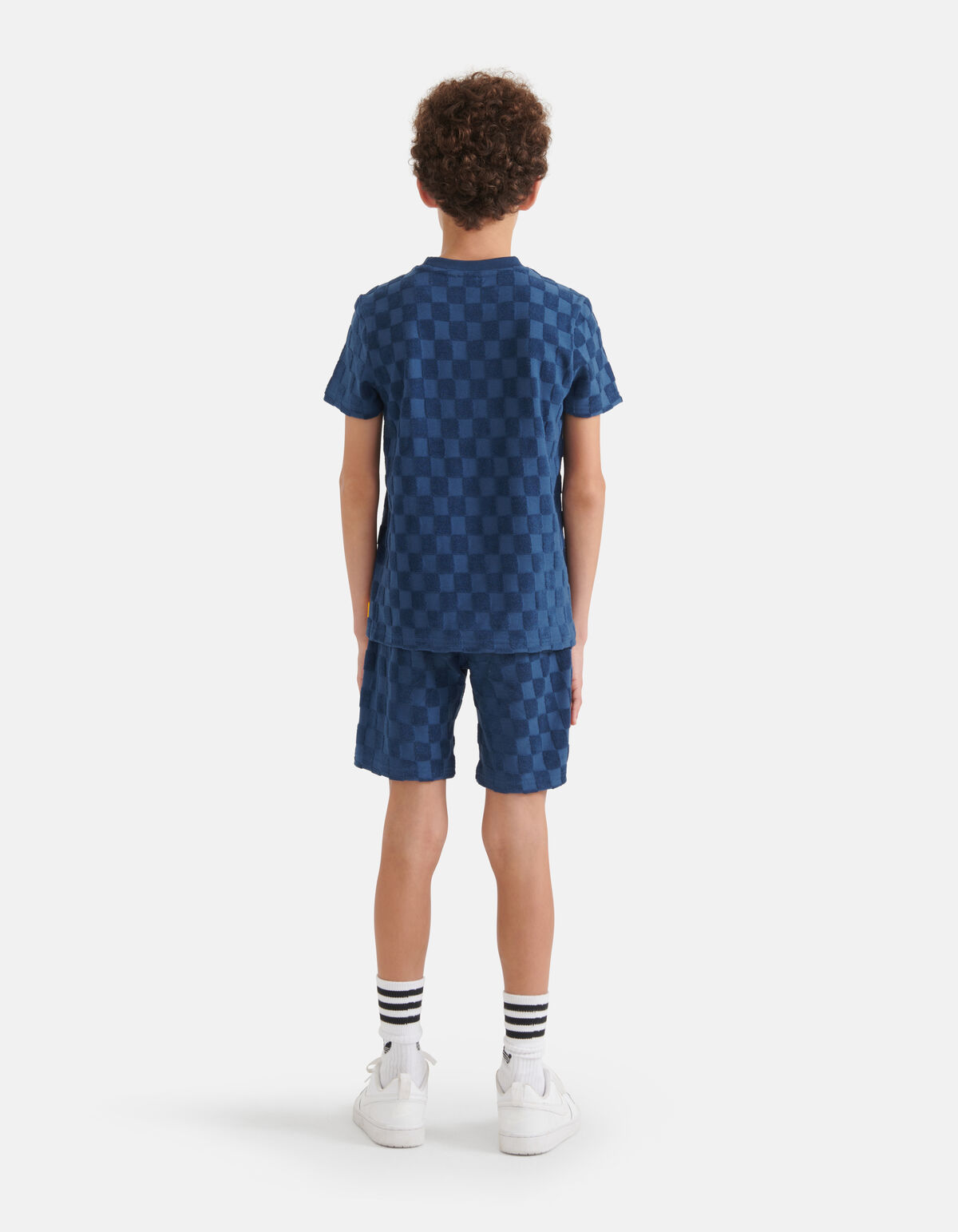 Badstof T-shirt Donkerblauw SHOEBY BOYS