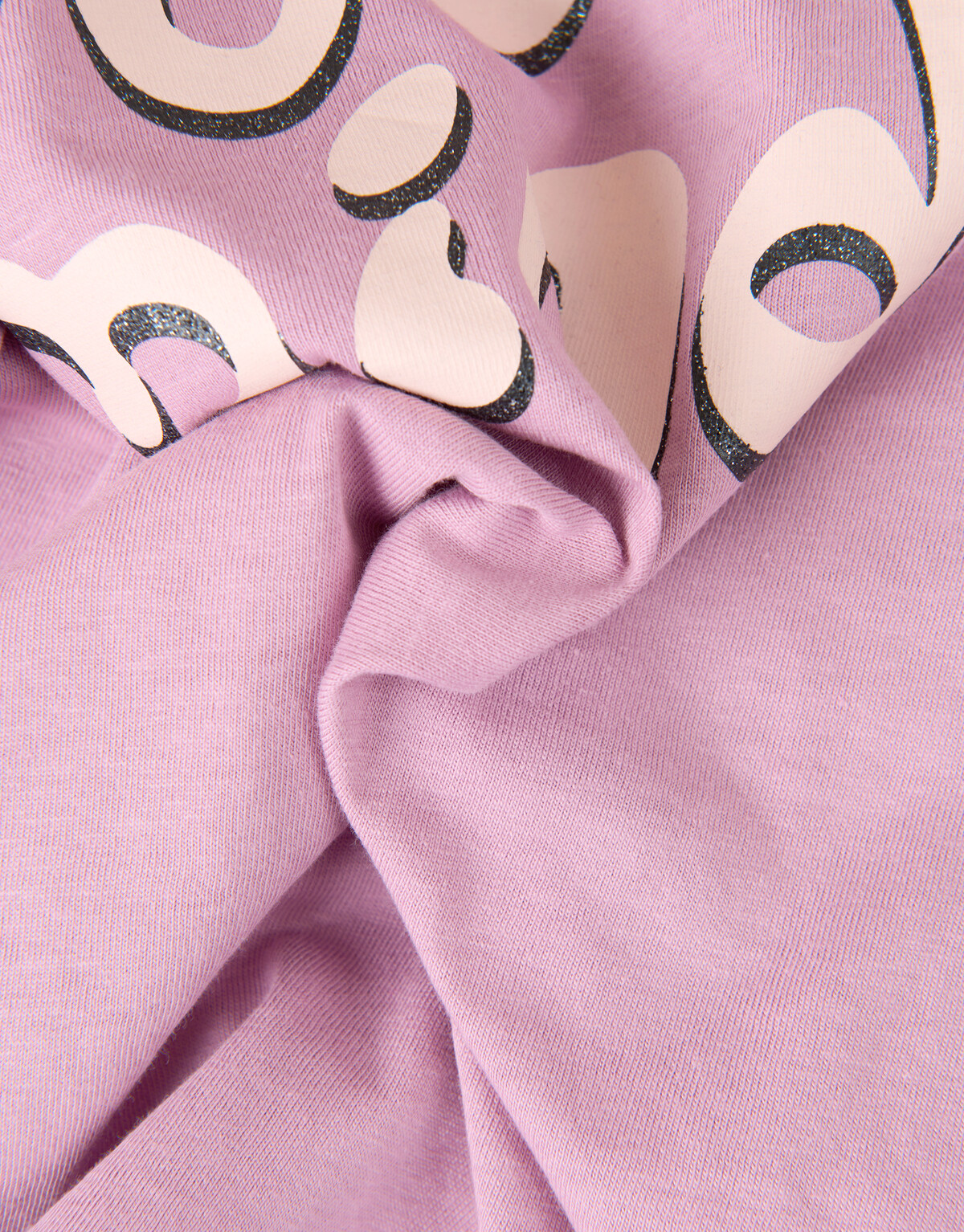 Glitter Text Puff Sleeve T-shirt SHOEBY GIRLS