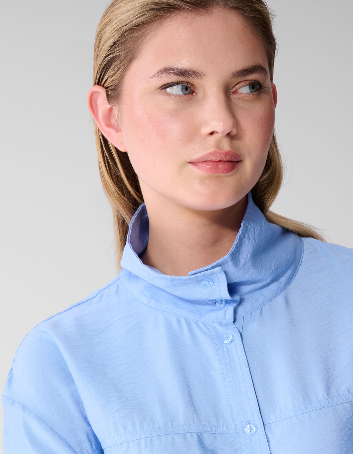 Drawstring Blouse Blauw SHOEBY WOMEN