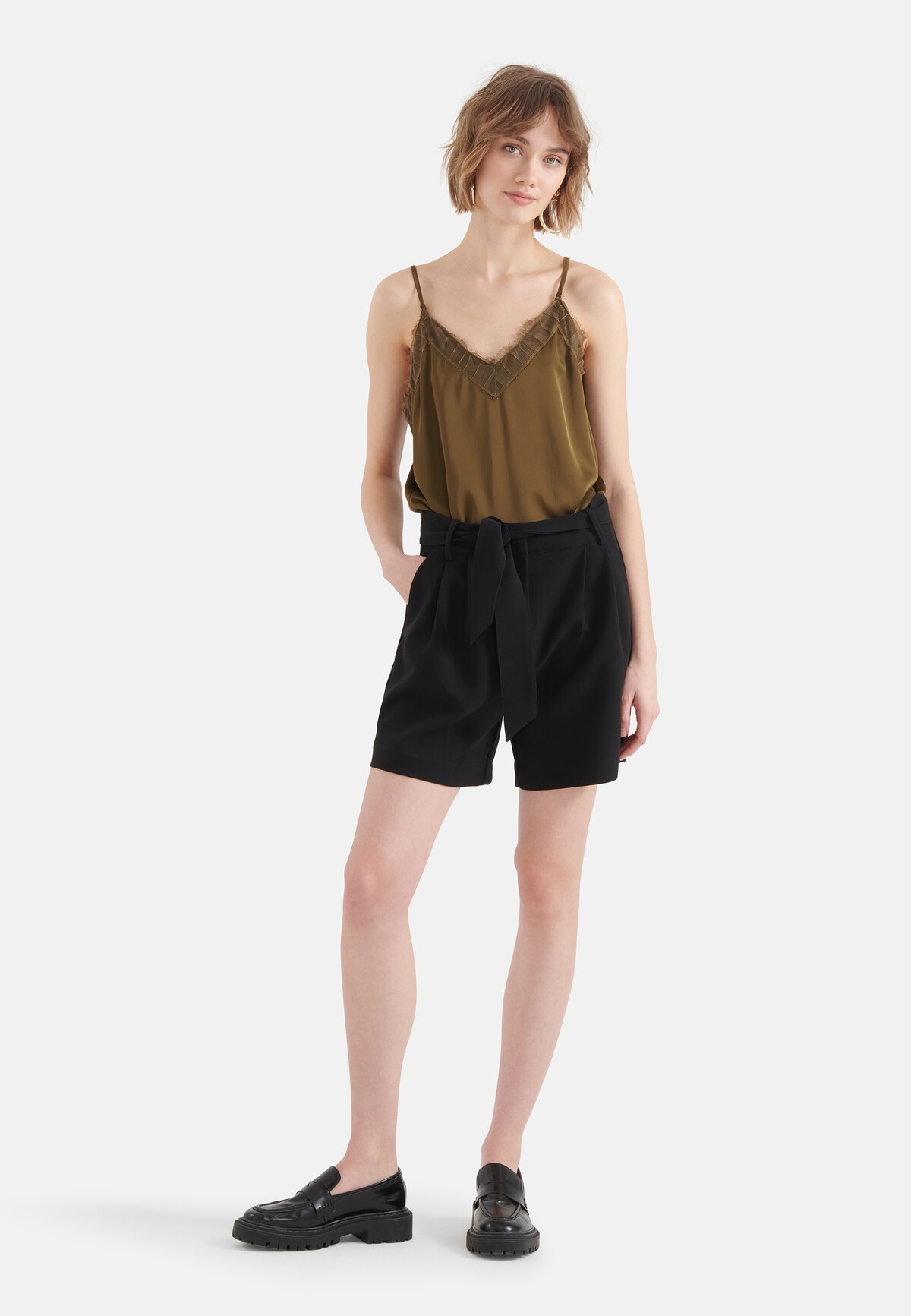 Satin Lace Top SHOEBY WOMEN