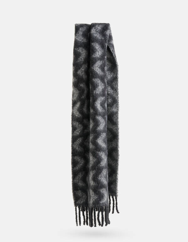 Gebreide Sjaal Zwart SHOEBY ACCESSOIRES