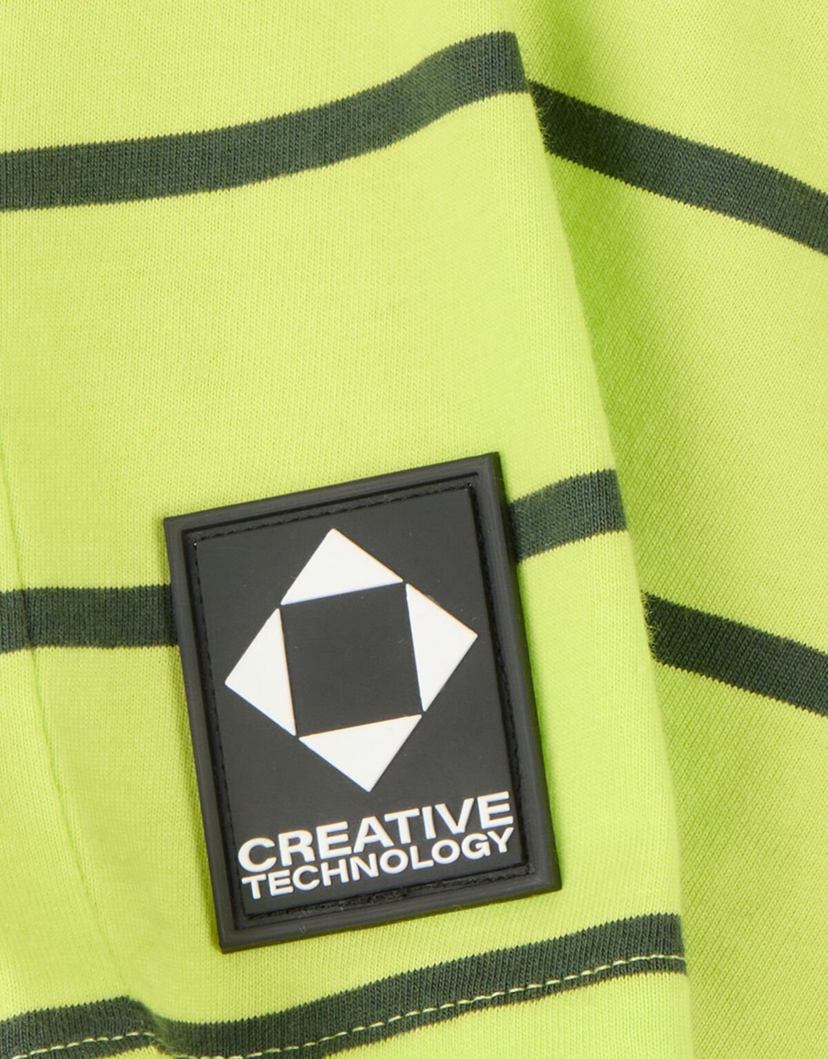 Gestreept T-shirt Limoengroen SHOEBY BOYS