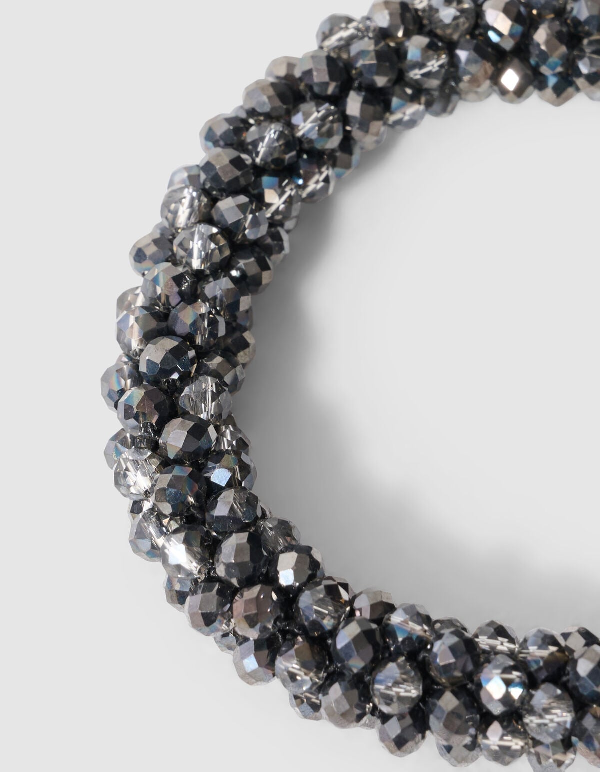 Beaded Elastieken Armband Zilver SHOEBY ACCESSOIRES