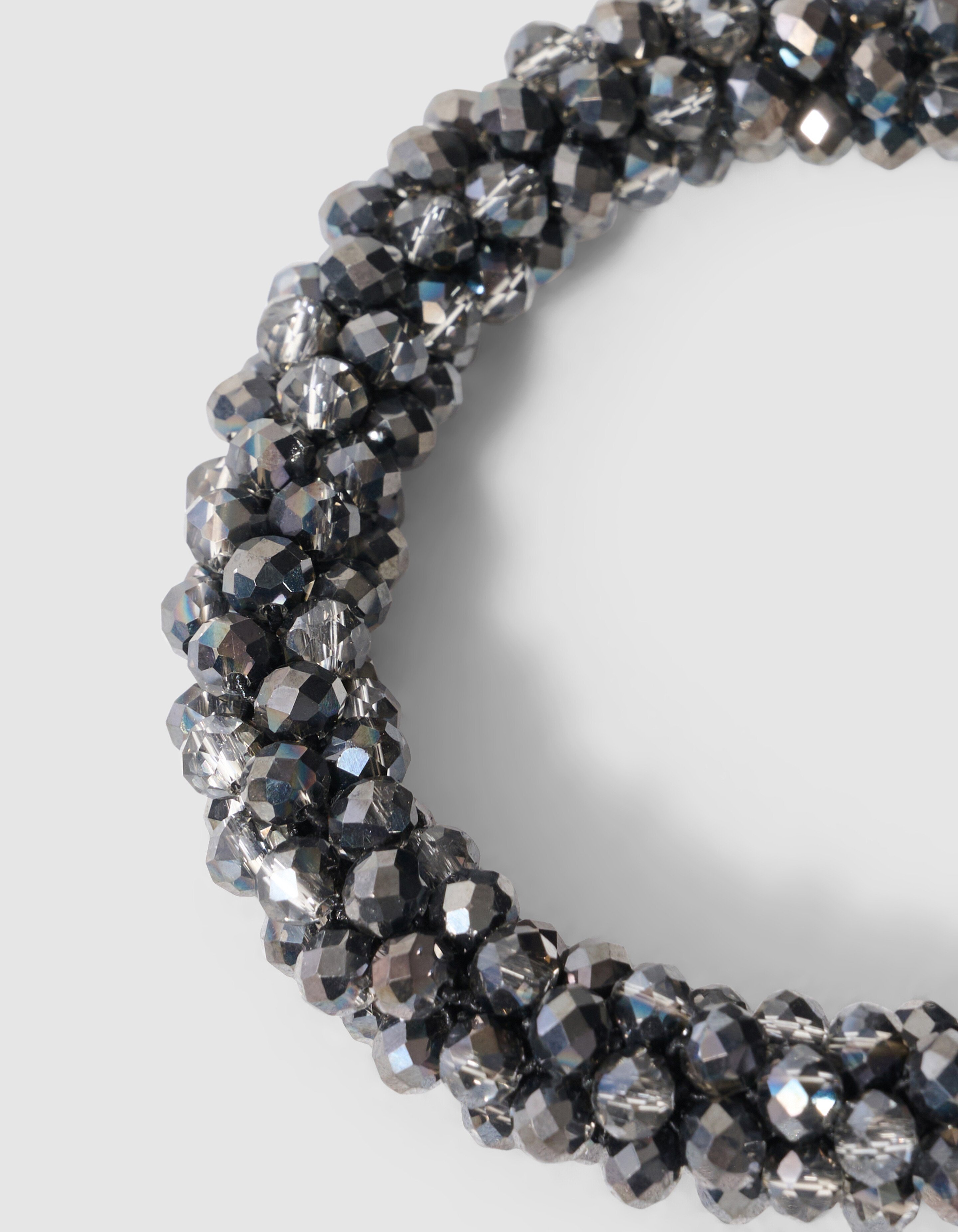 Beaded Elastieken Armband Zilver SHOEBY ACCESSOIRES
