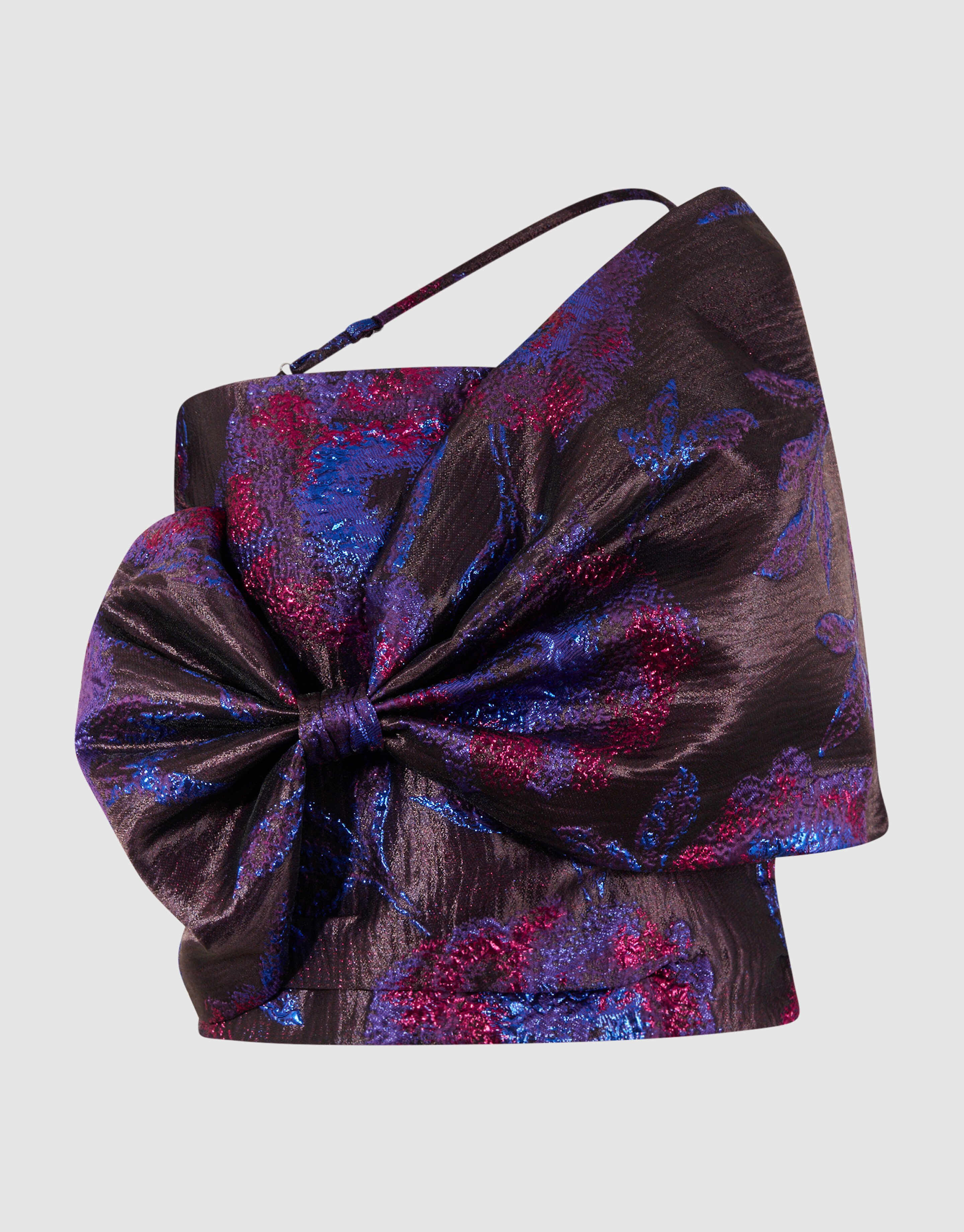 Jacquard Strik Top Paars/Zwart SHOEBY WOMEN