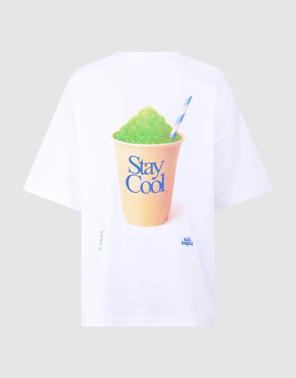 Stay Cool Artwork T-shirt Wit SHOEBY BOYS