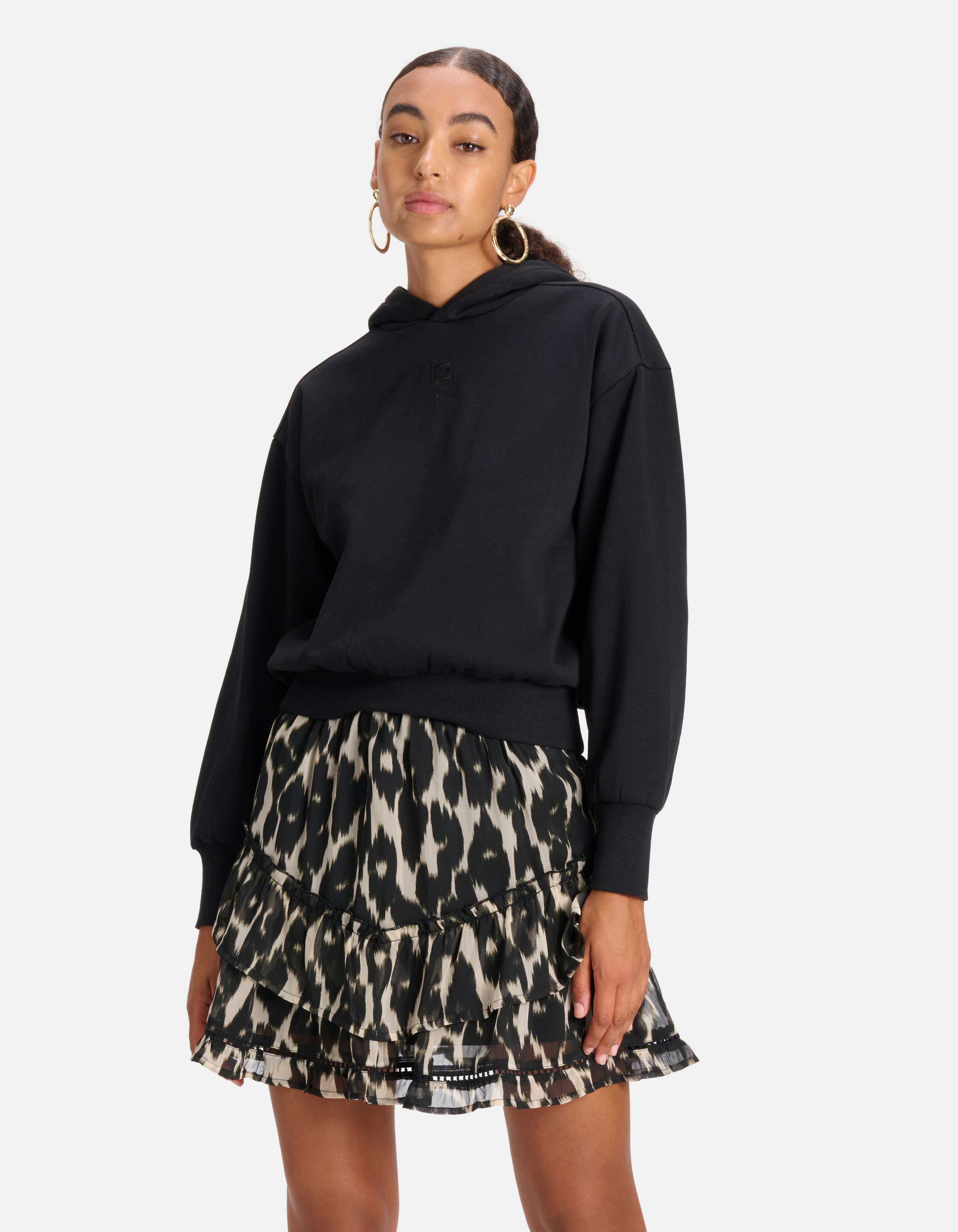Basis Hoodie Zwart SHOEBY WOMEN