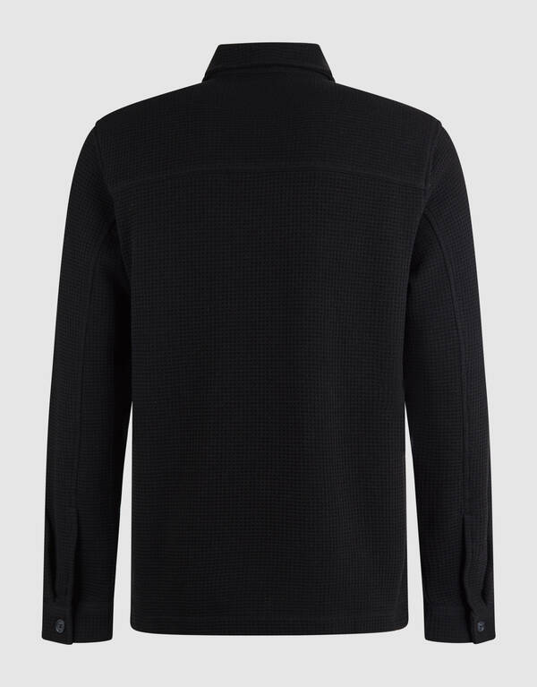 Waffle Overshirt Zwart SHOEBY MEN