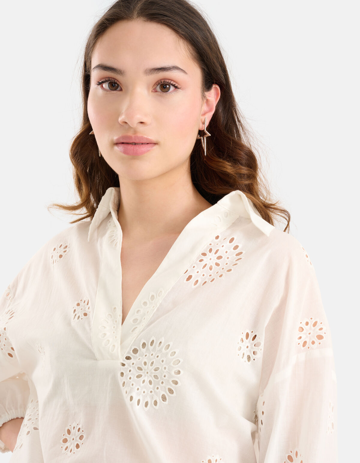 Broderie Blouse Wit SHOEBY WOMEN