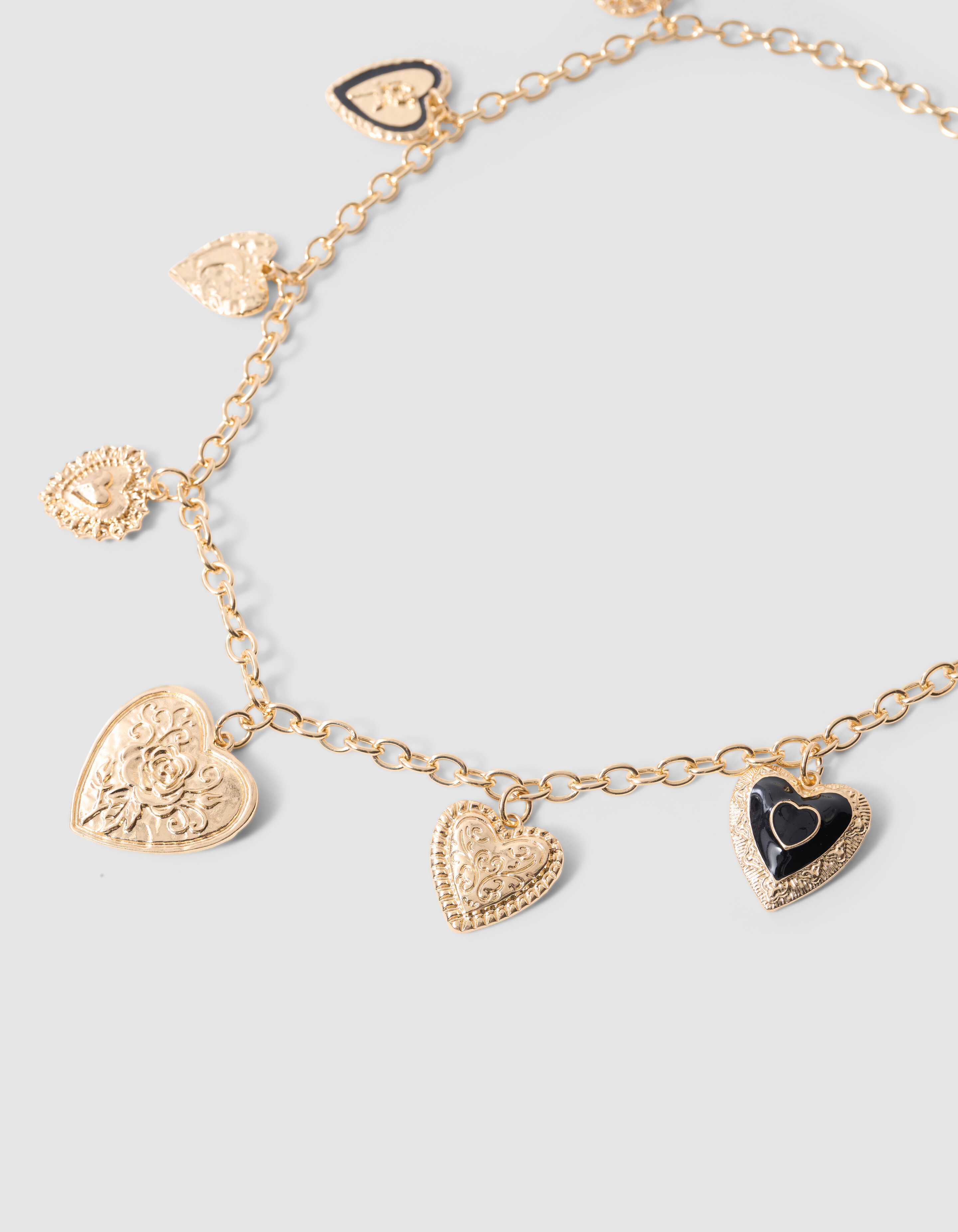 Multi Heart Riem Goud SHOEBY ACCESSOIRES