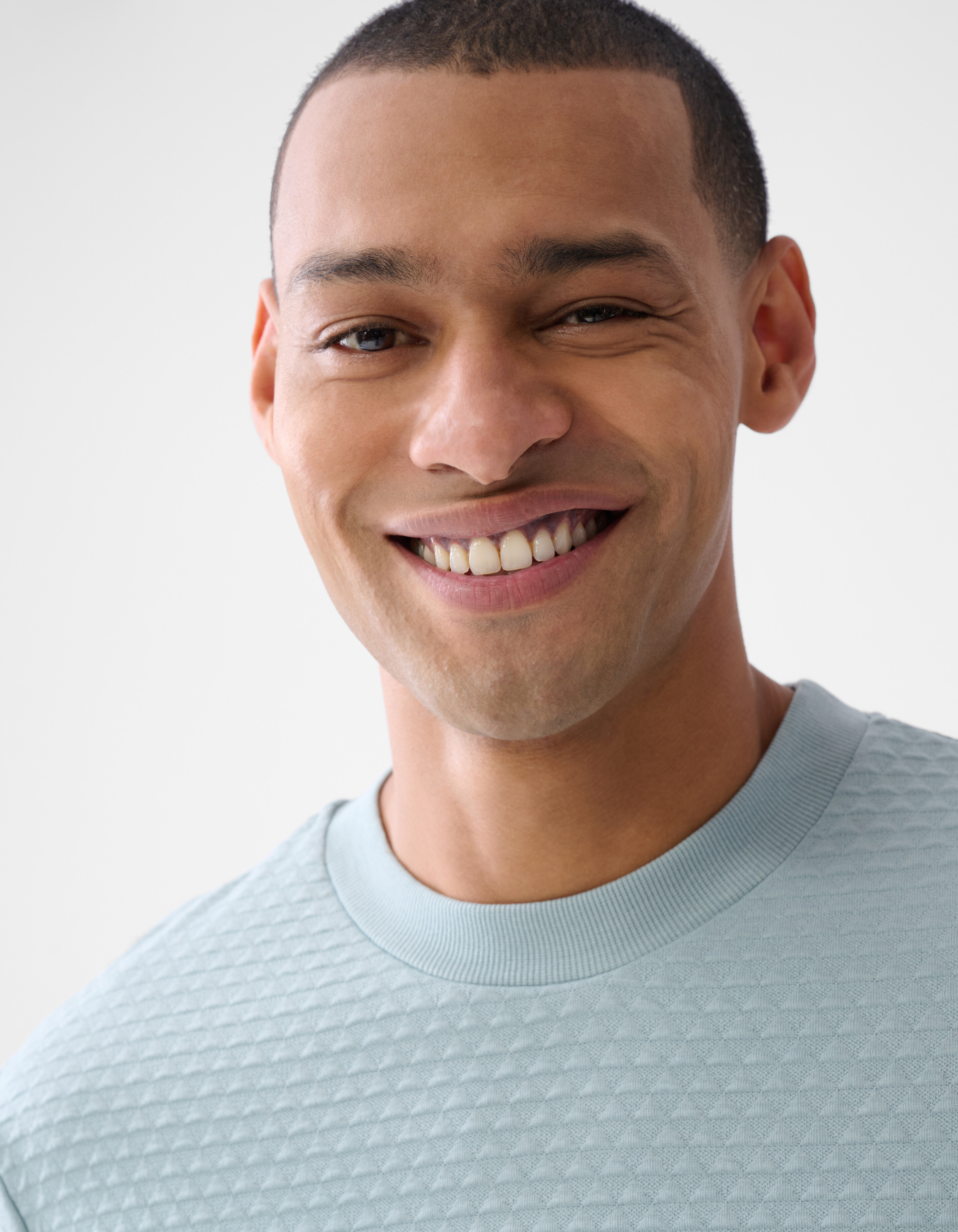 Structuur Longsleeve Lichtgroen SHOEBY MEN