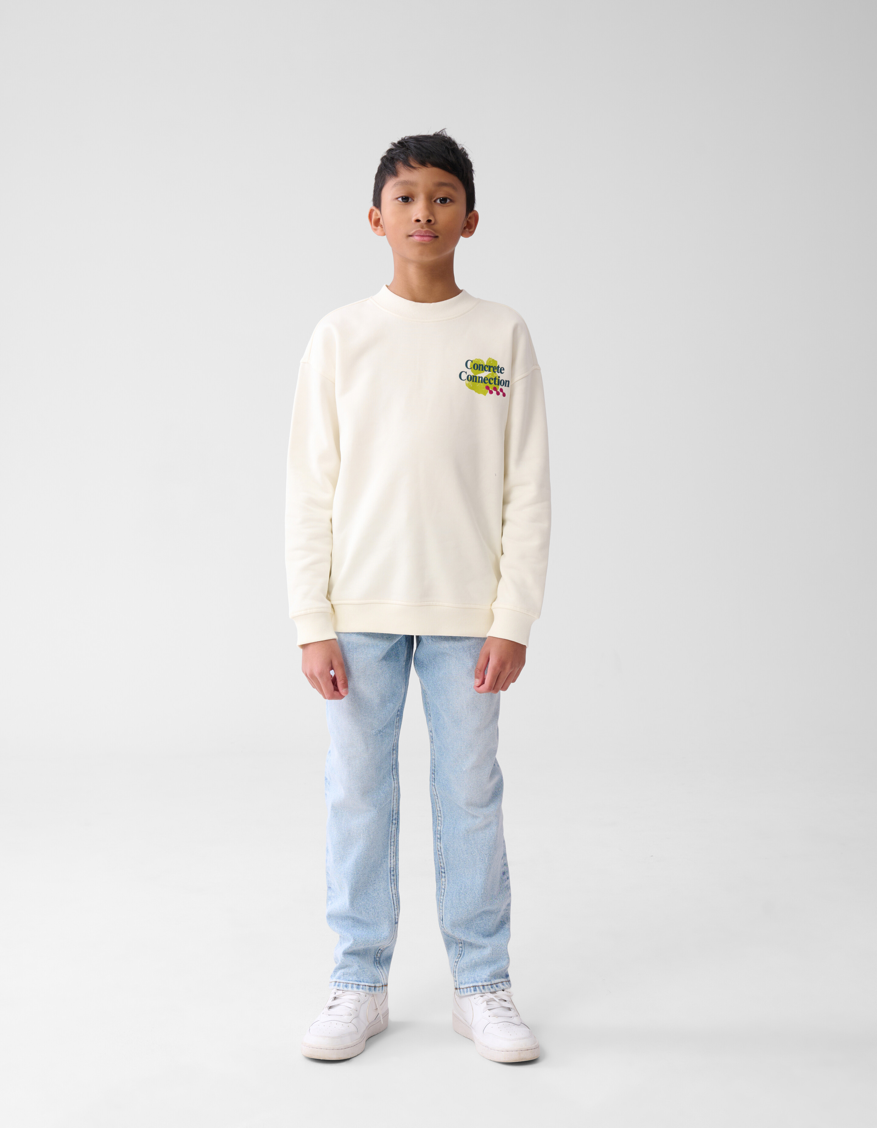 Artwork Sweater Gebroken Wit SHOEBY BOYS