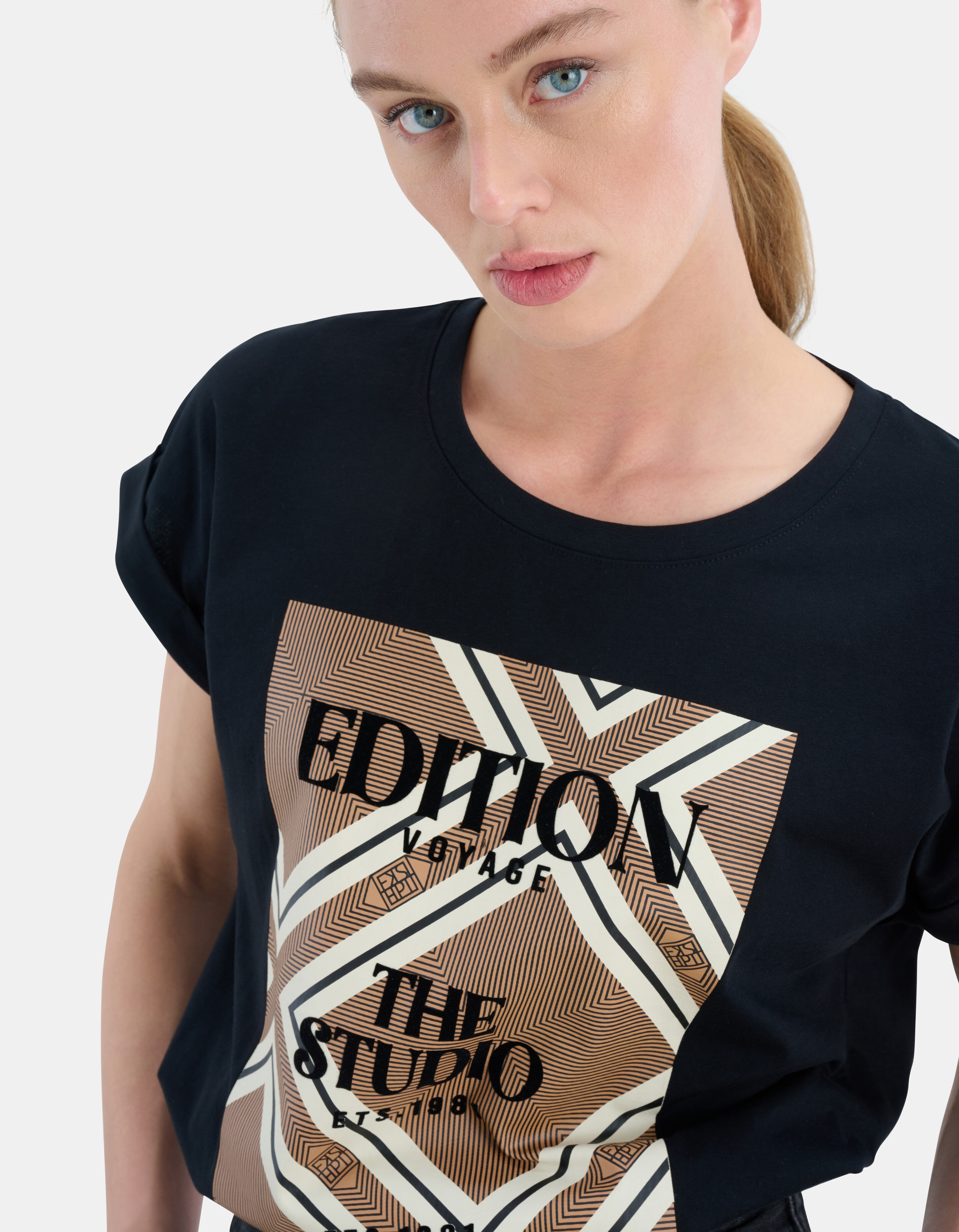 Flock Edition T-shirt Zwart SHOEBY WOMEN