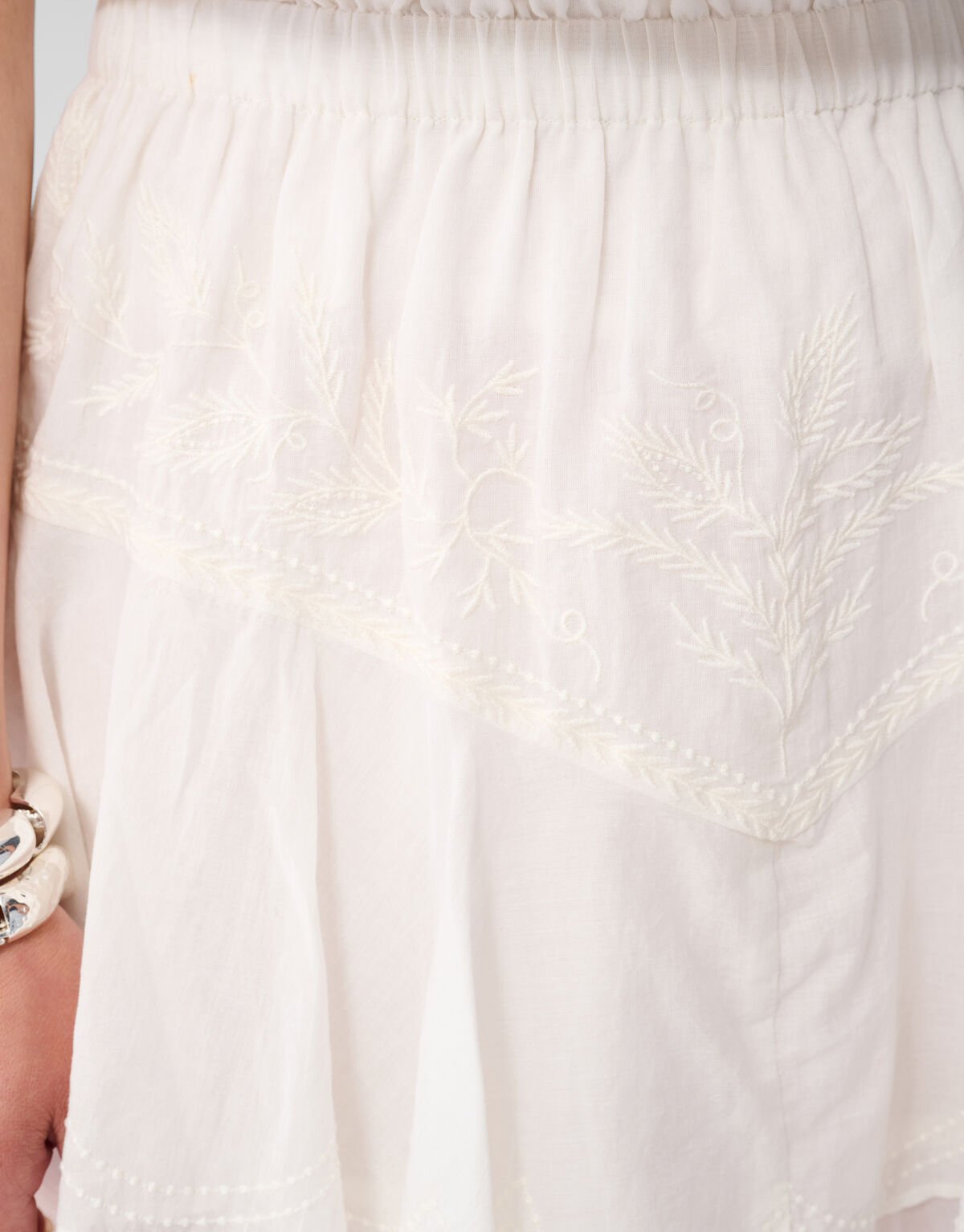 Ruffle Skort Wit SHOEBY WOMEN