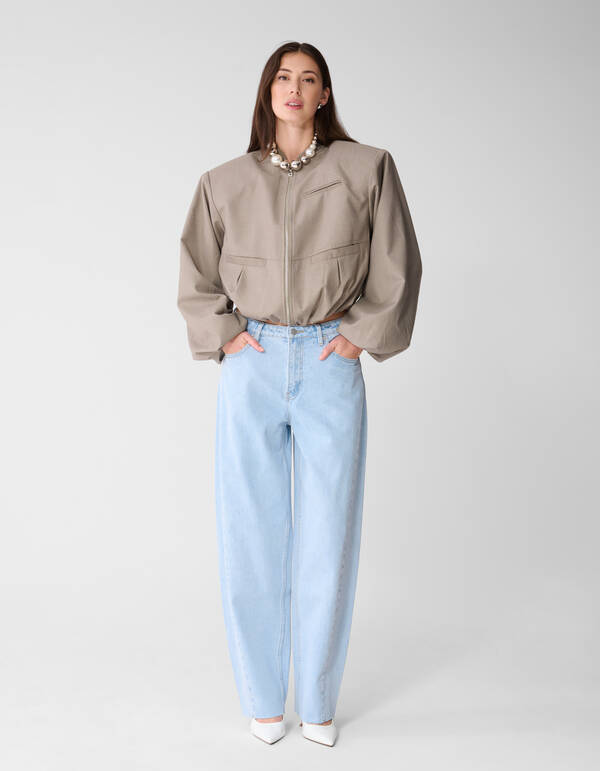 Barrel Fit Jeans Bleached SHOEBY WOMEN