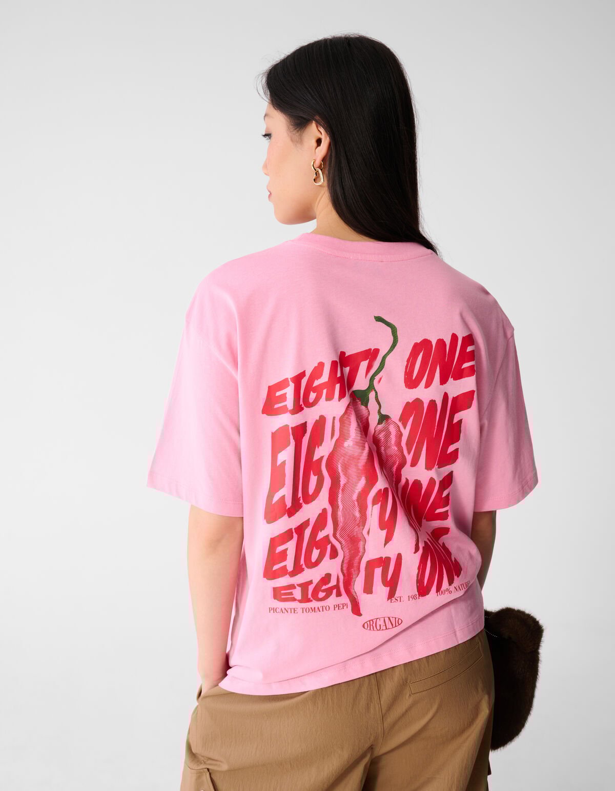 Pepper Artwork T-shirt Roze SHOEBY WOMEN