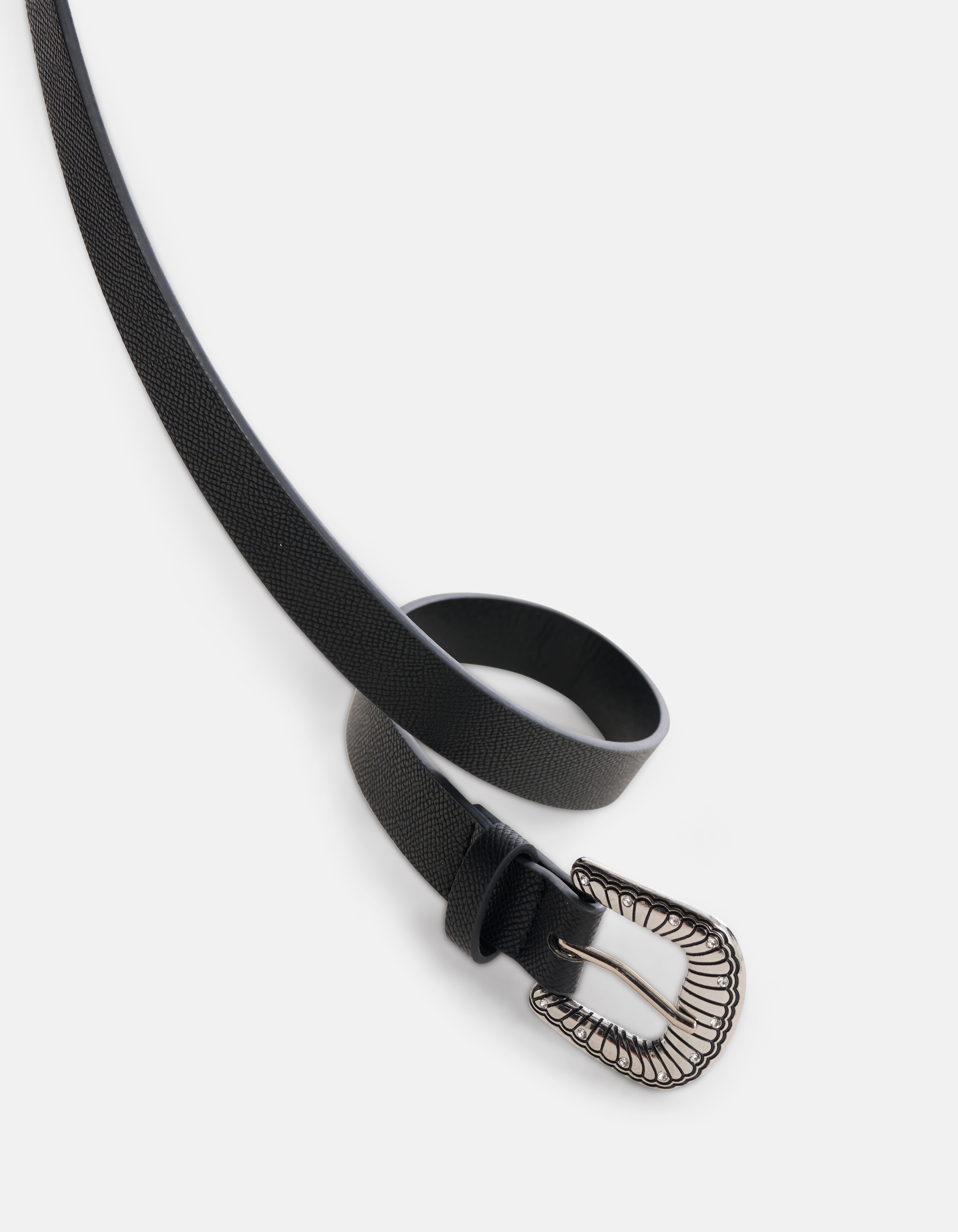 Western Slangenprint Riem Zwart SHOEBY ACCESSOIRES