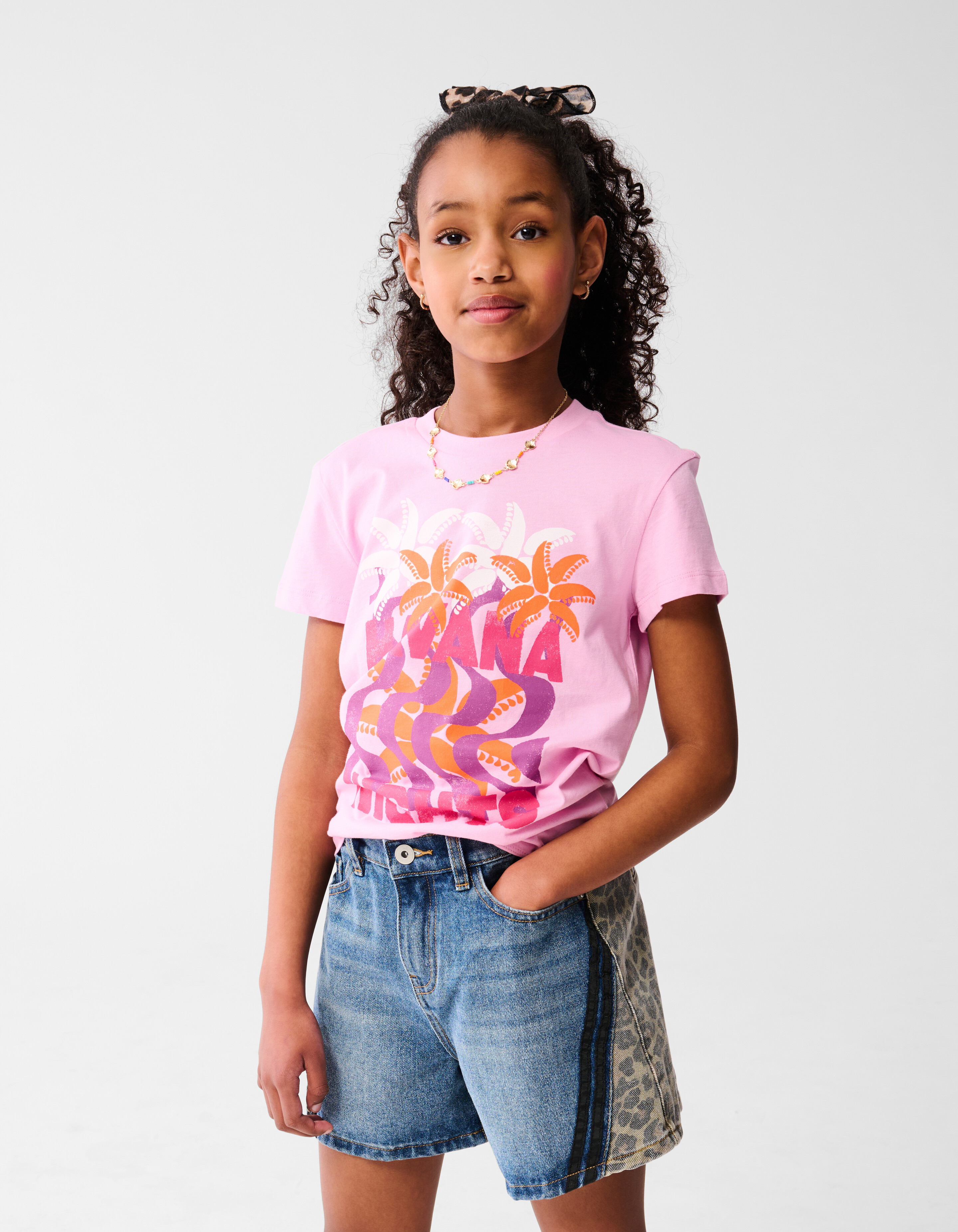 Havana Artwork T-shirt Roze SHOEBY GIRLS