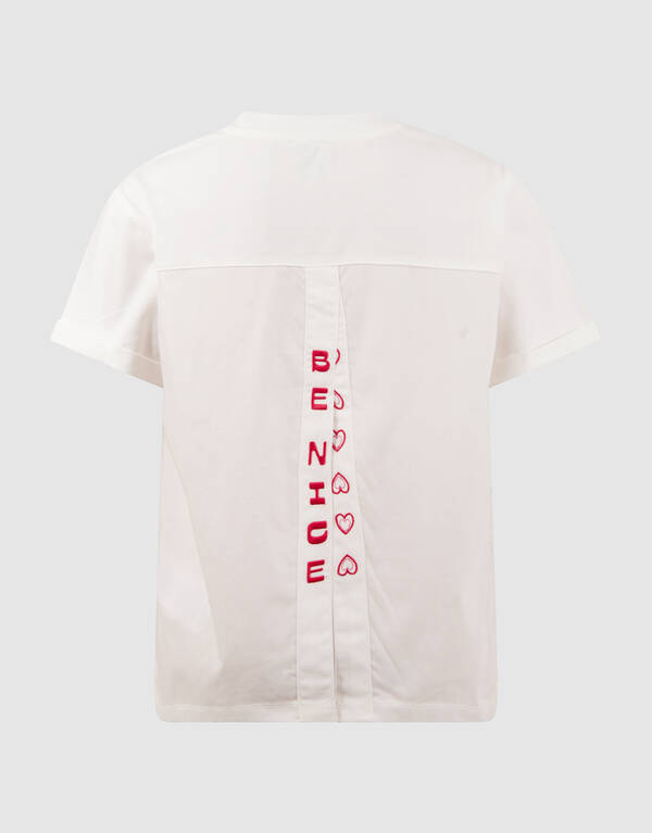 Split Artwork T-shirt Wit SHOEBY GIRLS