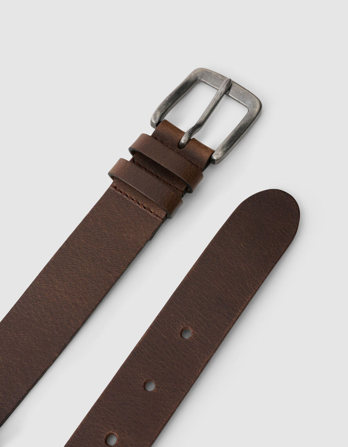 Leren Riem Donkerbruin SHOEBY ACCESSOIRES