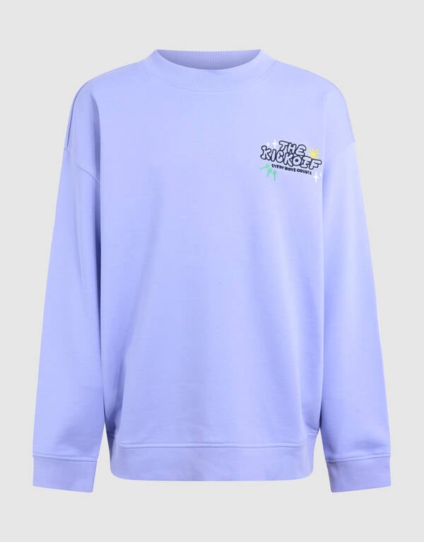 Kick Off Artwork Sweater Lichtpaars SHOEBY BOYS