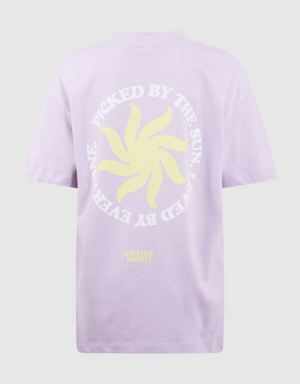 Market Artwork T-shirt Lichtpaars SHOEBY BOYS