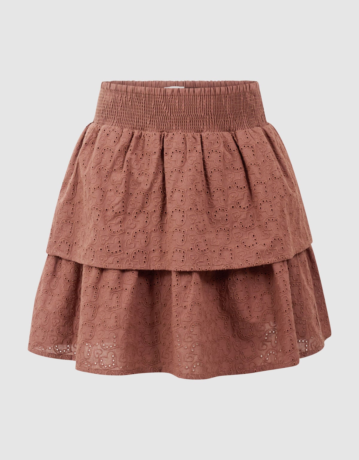 Embroidery Mini Rok Bruin SHOEBY GIRLS