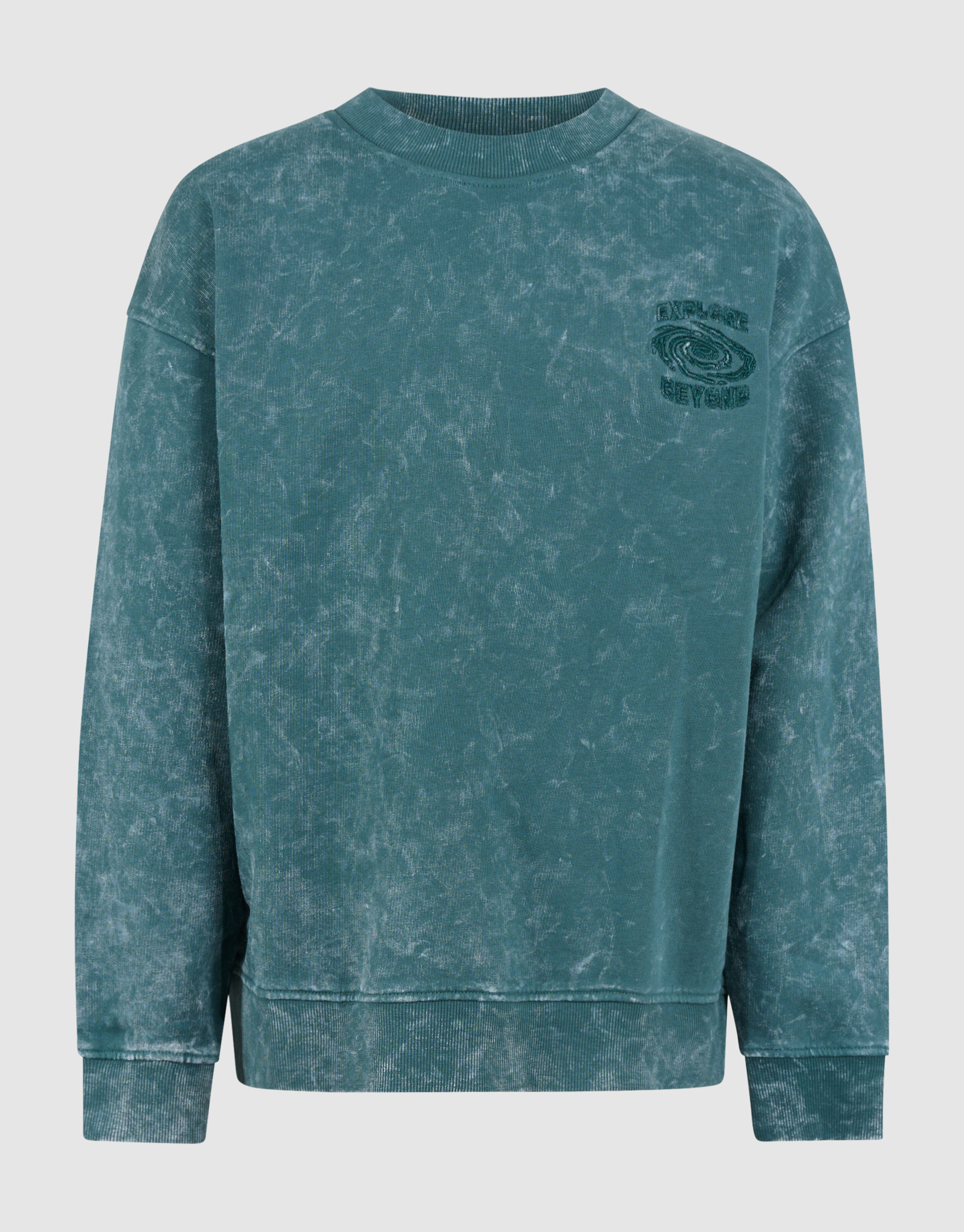 Washed Artwork Sweater Donkerblauw SHOEBY BOYS