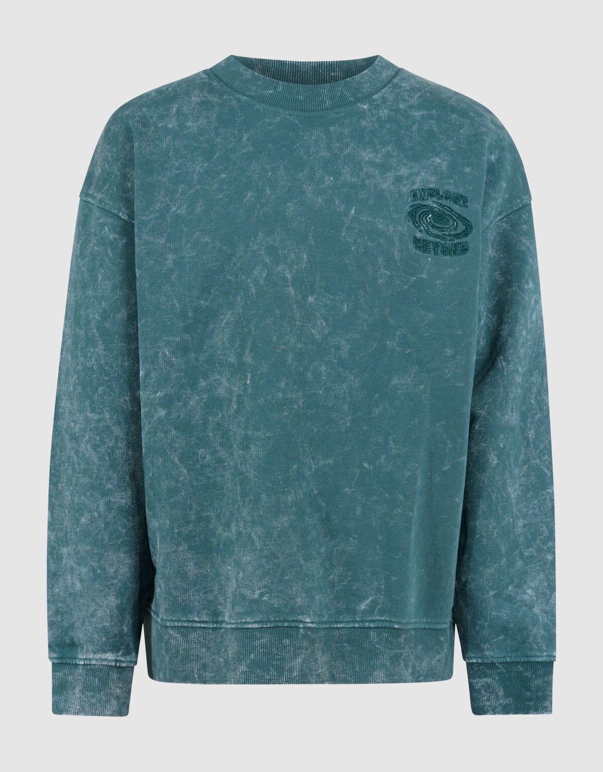 Washed Artwork Sweater Donkerblauw SHOEBY BOYS