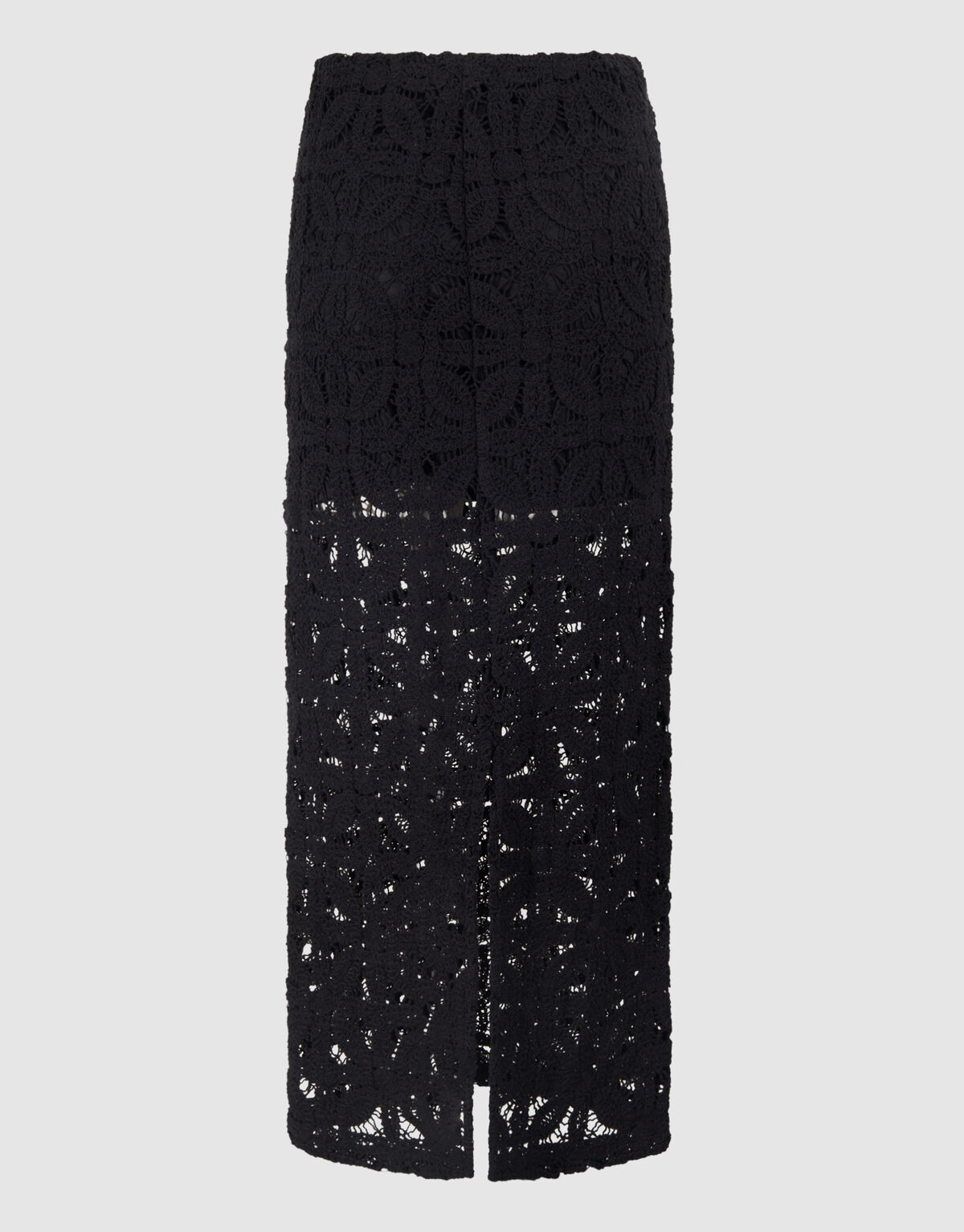 Crochet Maxi Rok Zwart SHOEBY WOMEN