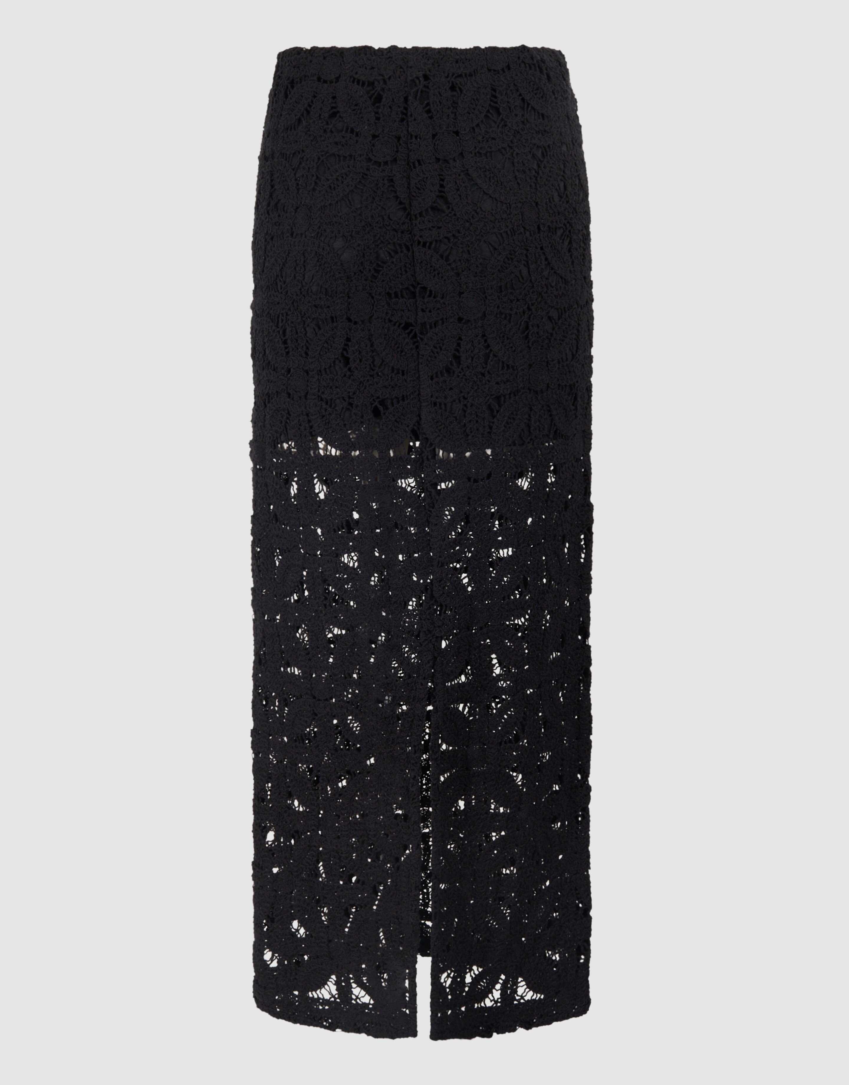 Crochet Maxi Rok Zwart SHOEBY WOMEN