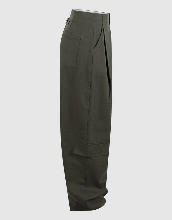 Cargo Barrel Fit Broek Donkergroen SHOEBY GIRLS